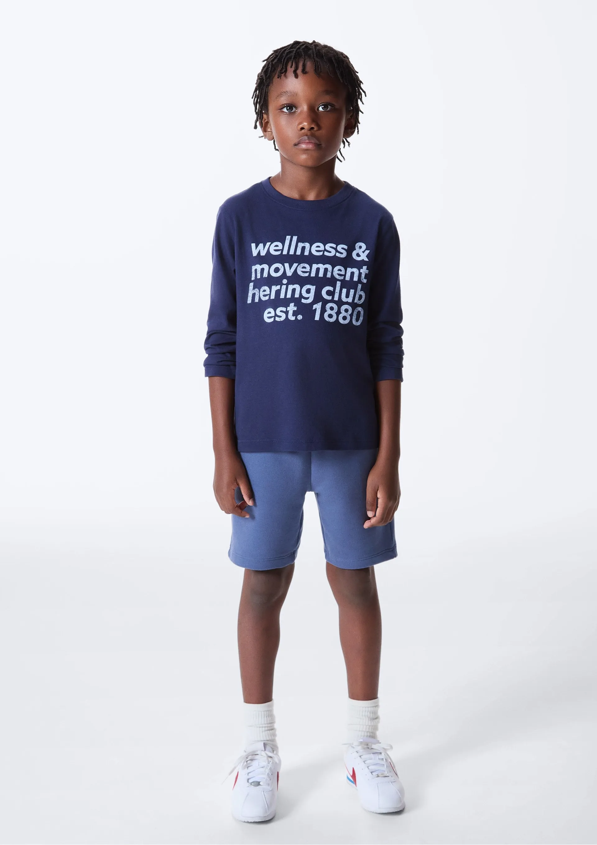 Camiseta Infantil Menino Manga Longa Com Estampa Hering Kids - Azul — foto 3