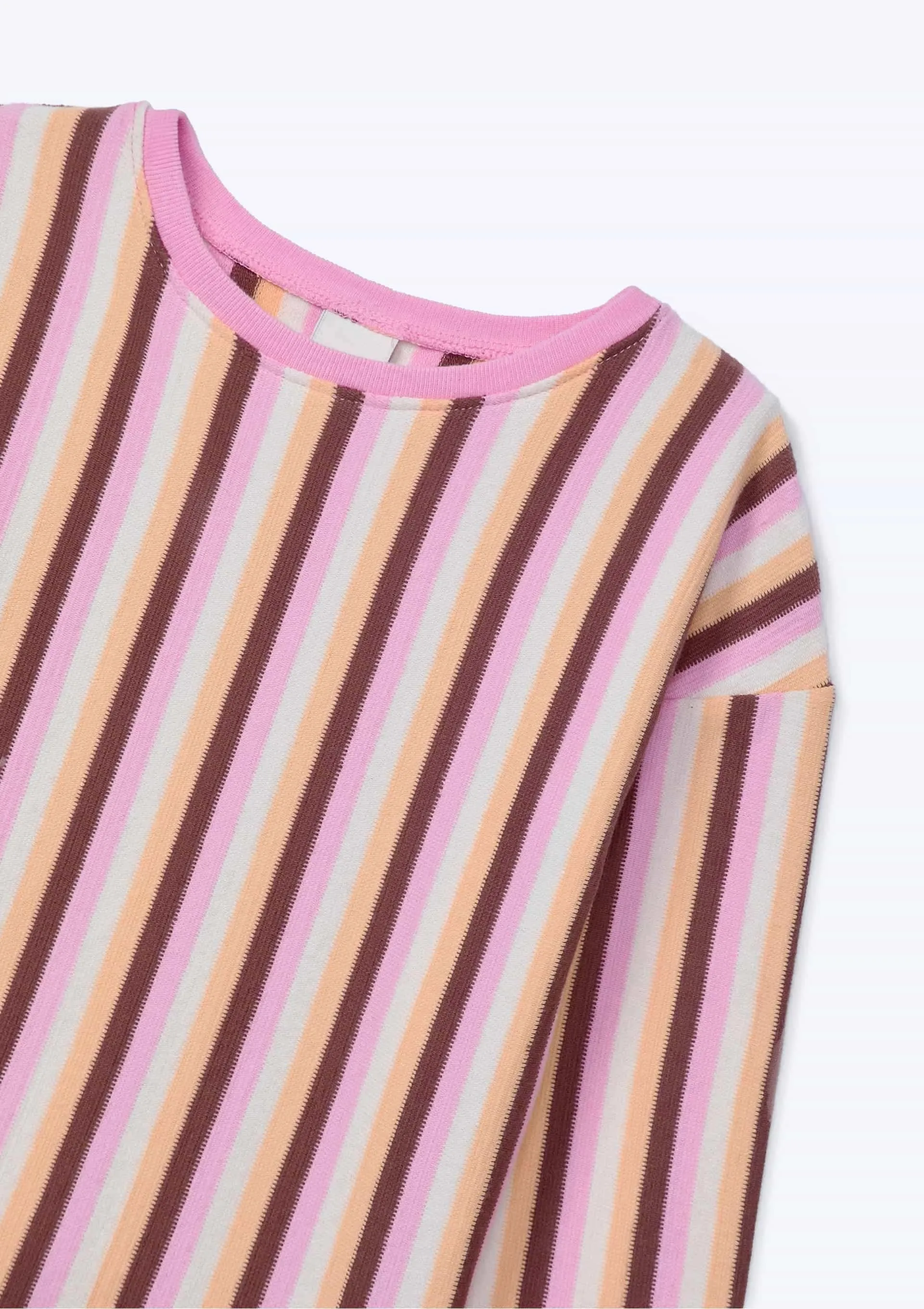 Blusa Infantil Menina Fio Tinto Oversized - Laranja — foto 5