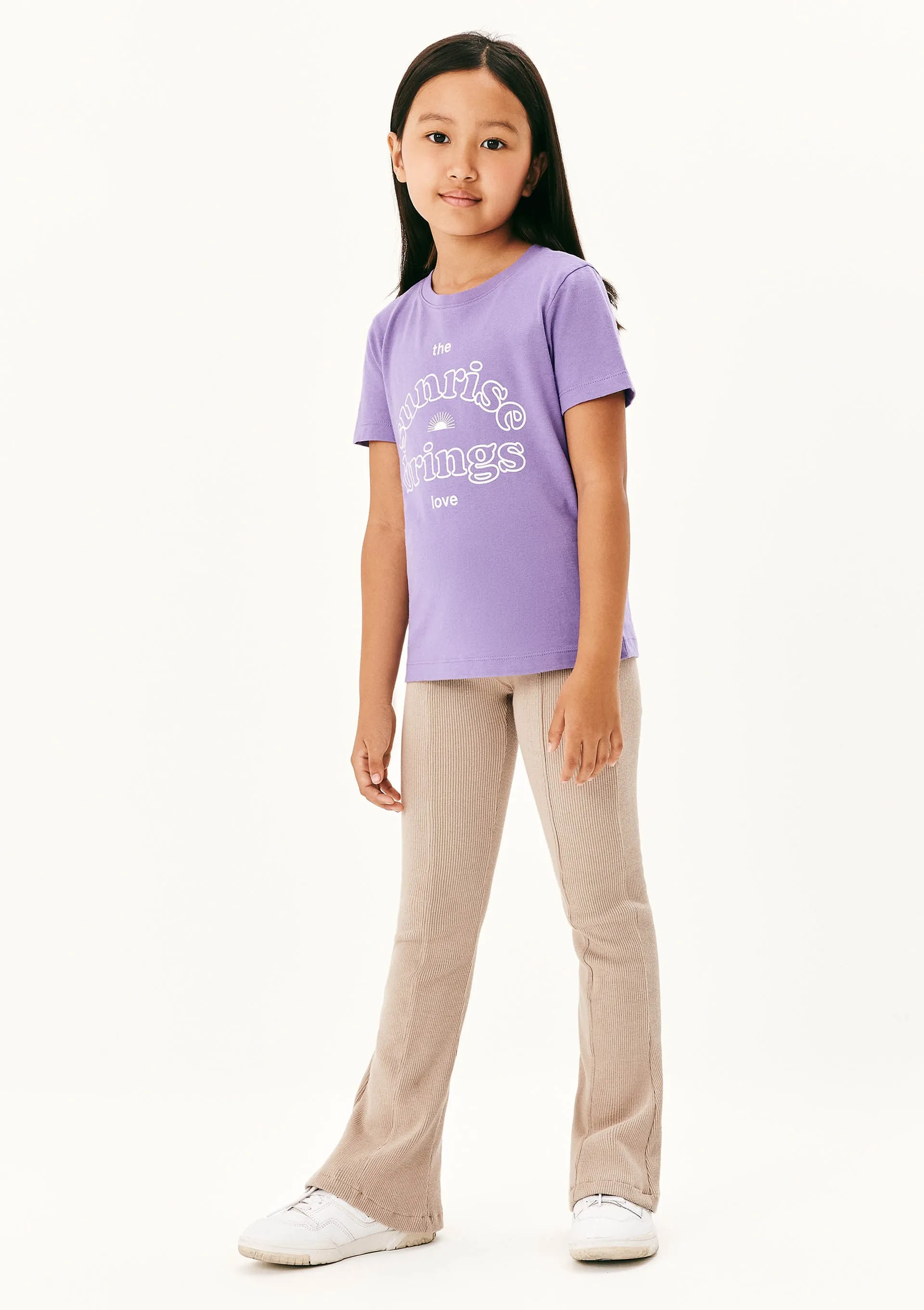 Calça Infantil Menina Flare - Bege