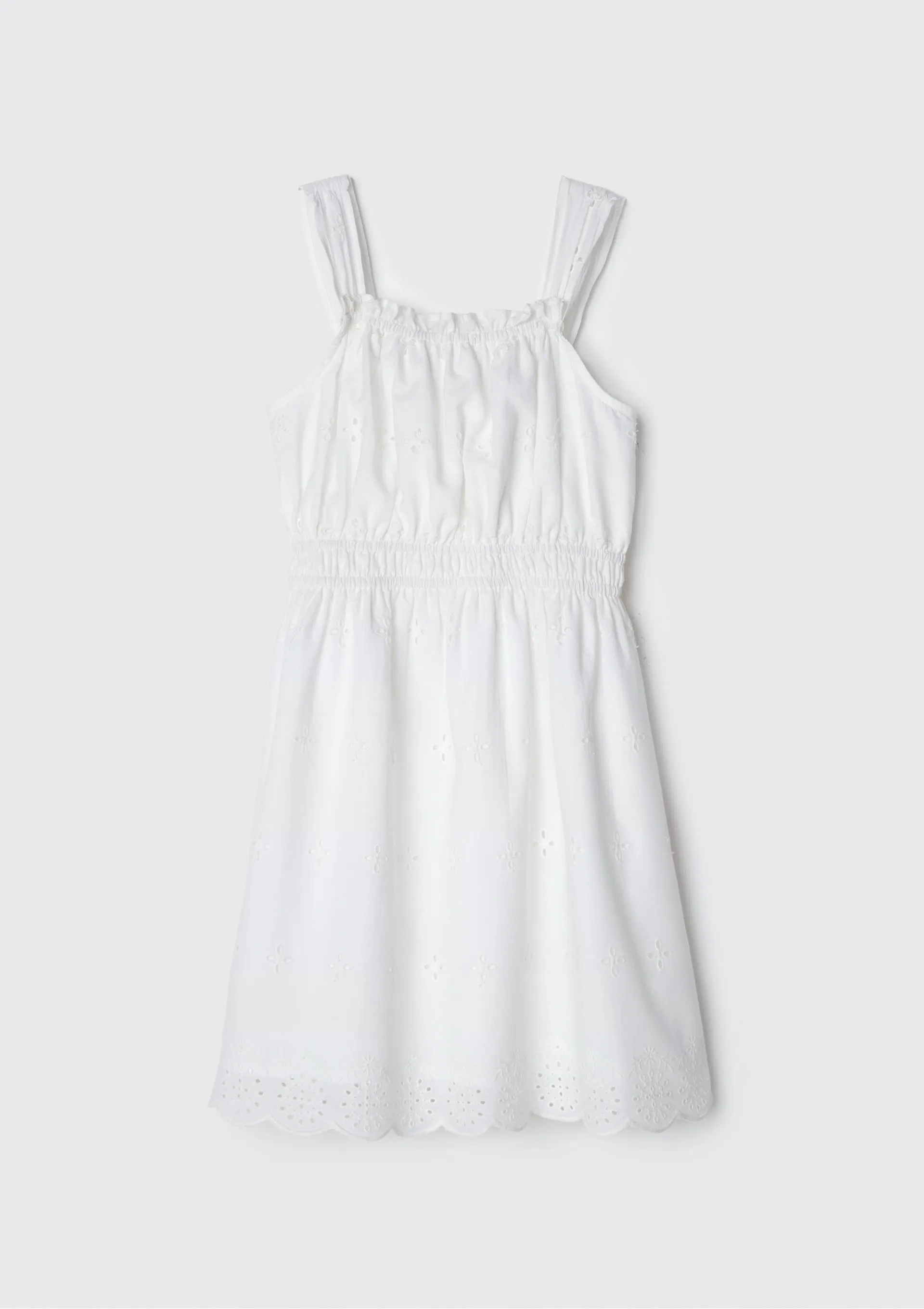 Vestido Curto Infantil - Branco — foto 4