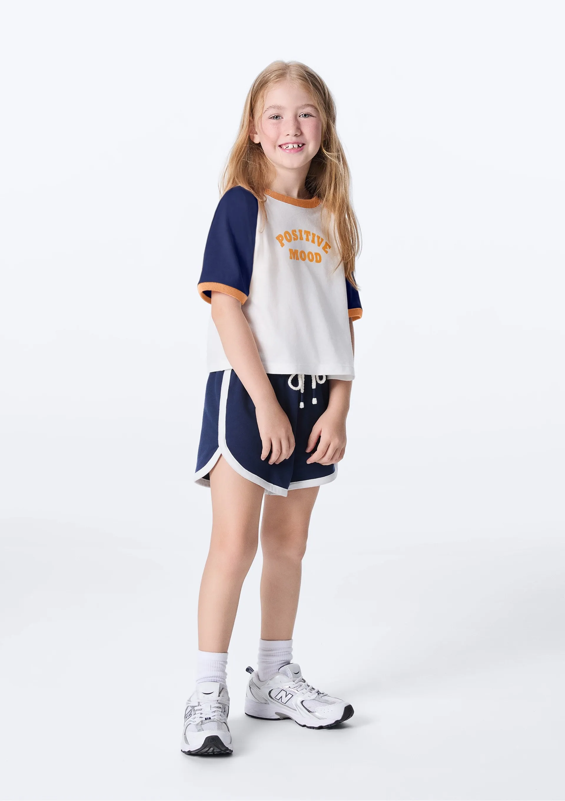 Shorts Infantil Menina Runner - Azul