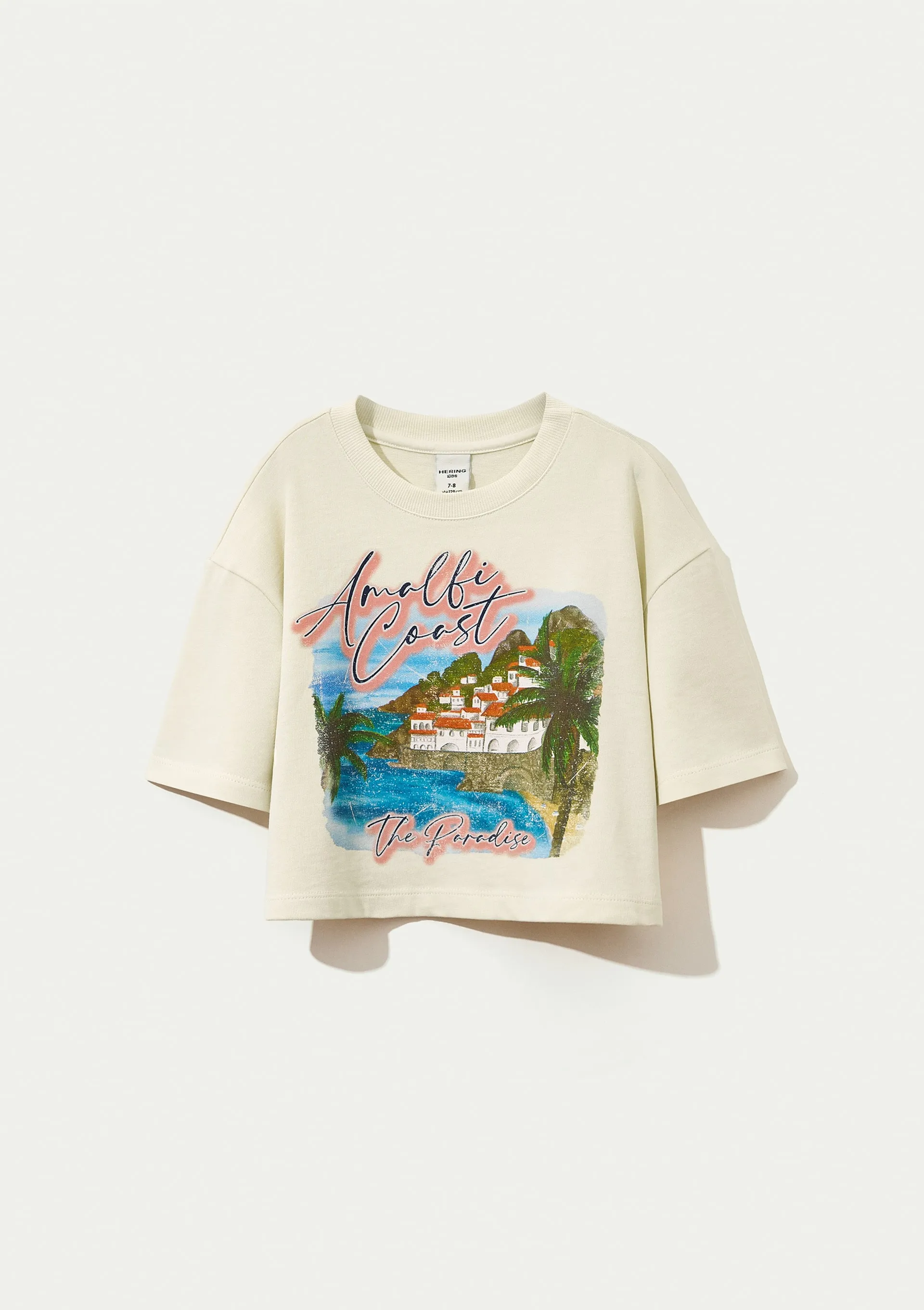 Blusa Infantil Menina Box Oversized Super Cotton - Creme — foto 6