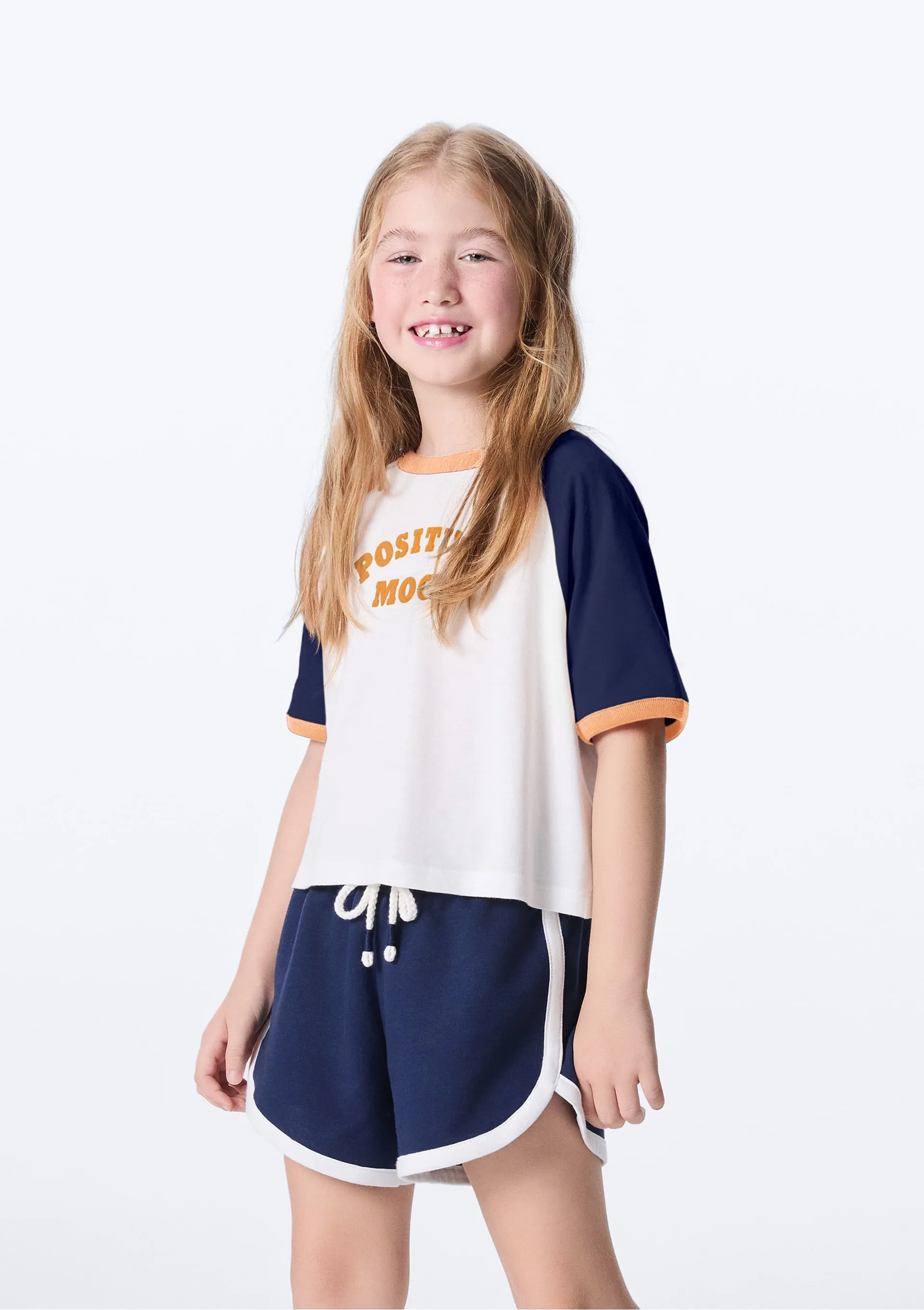 Shorts Infantil Menina Runner - Azul — foto 3