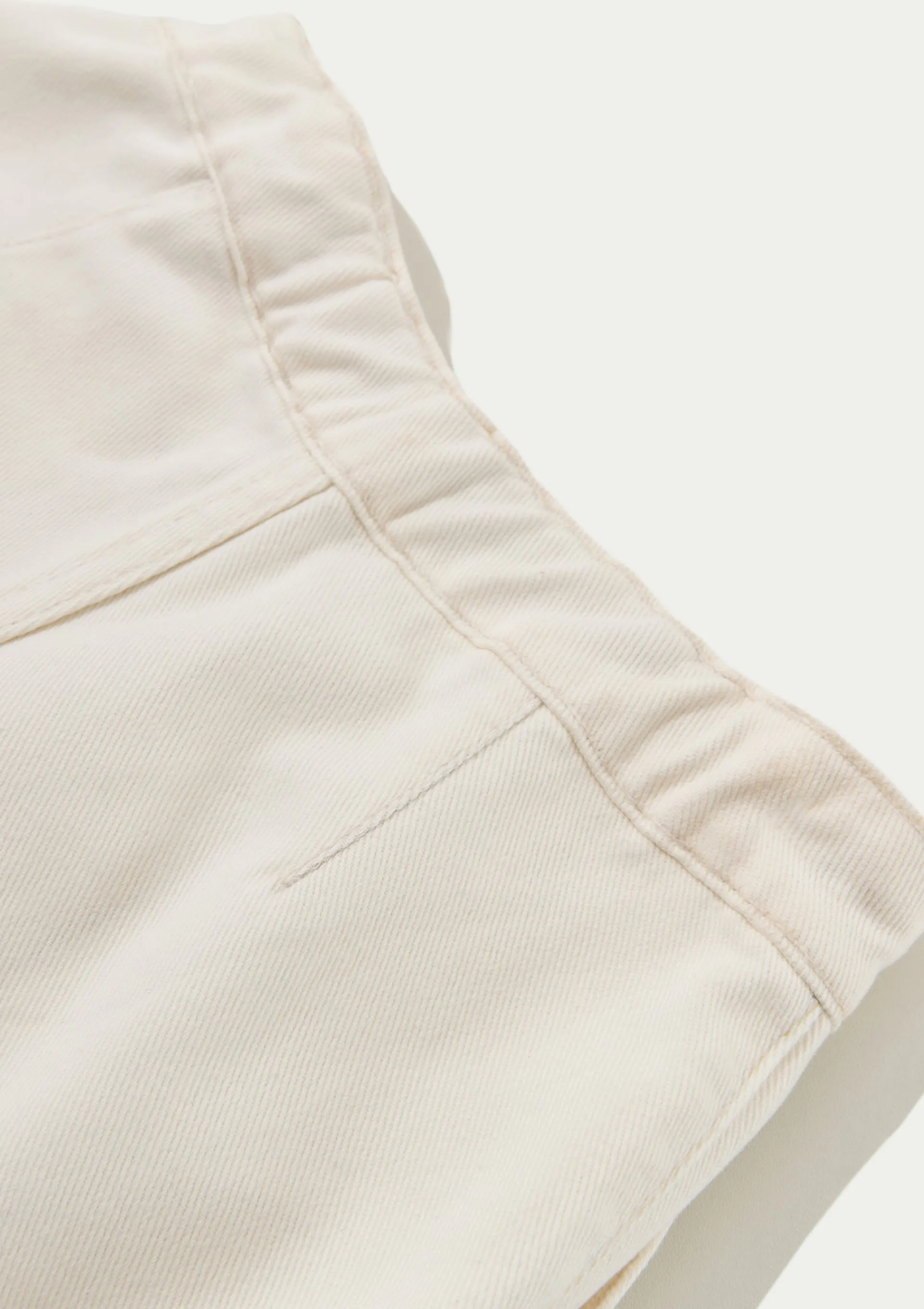 Shorts Saia Infantil Em Sarja - Natural — foto 6