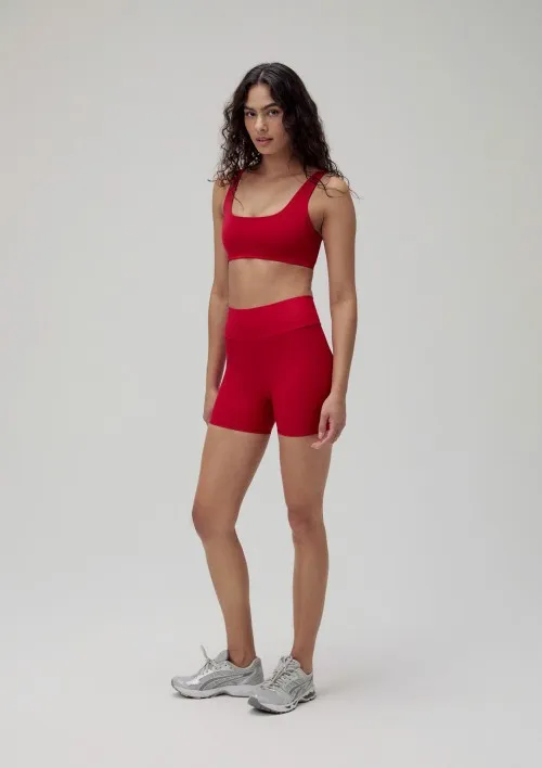 Bermuda Esportiva Feminina - Vermelho