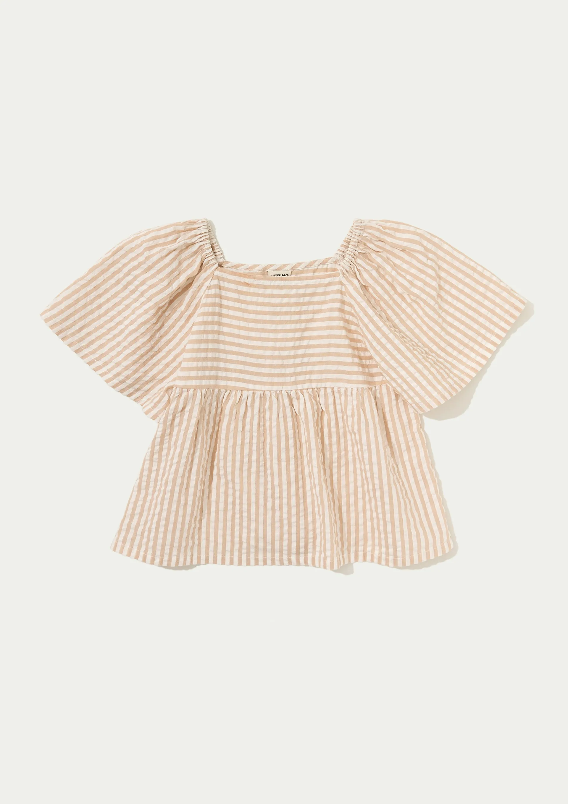 Blusa Infantil Menina Anarruga Fio Tinto Godê - Creme — foto 2