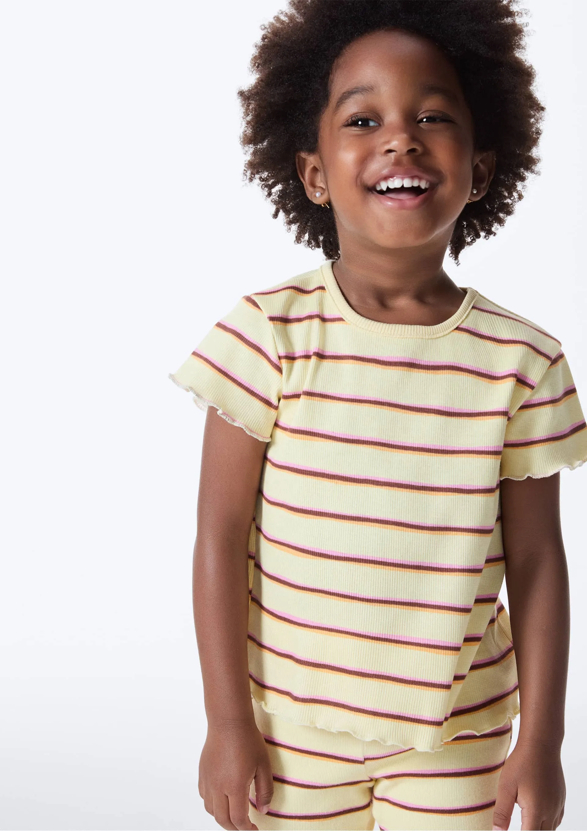 Blusa Infantil Menina Toddler Estampada - Amarelo