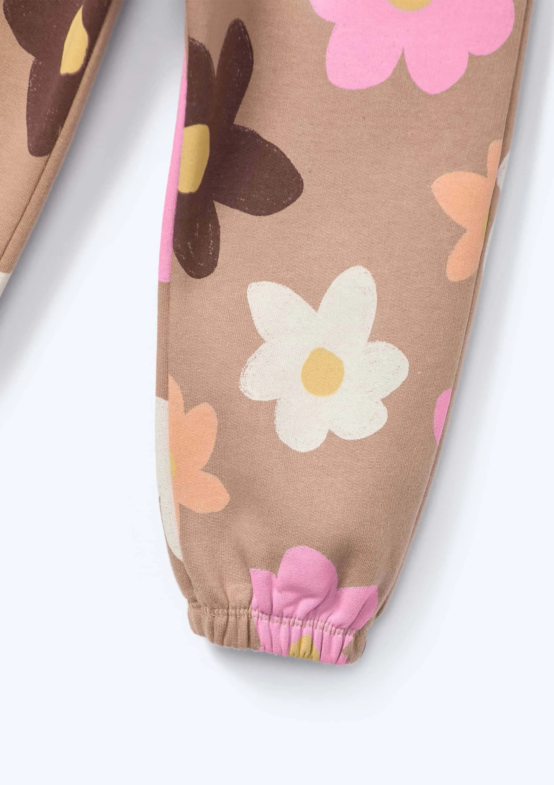 Calça Infantil Menina Toddler Jogger Estampada - Bege — foto 5