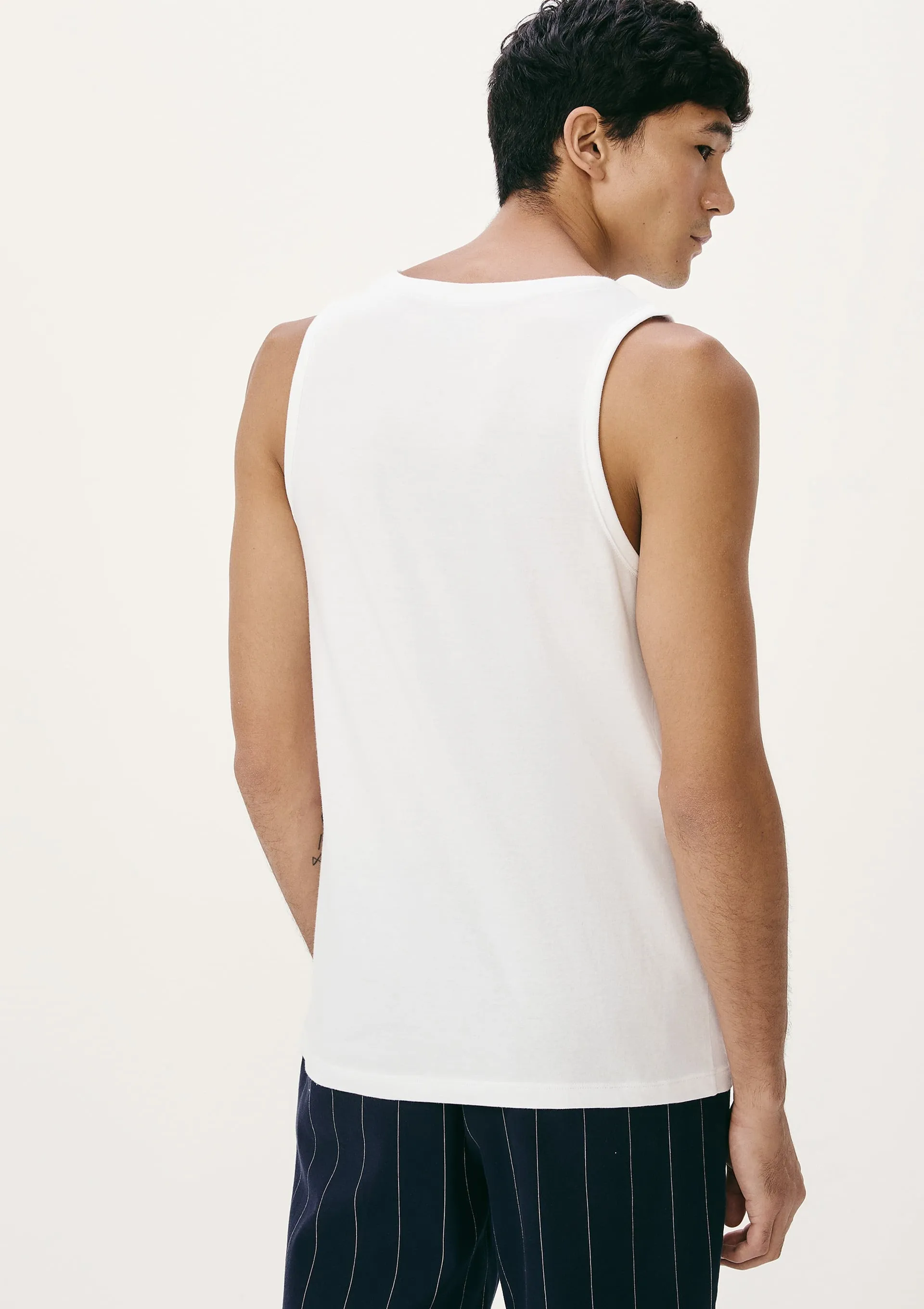 Regata Básica Masculina Regular Com Estampa - Branco — foto 3