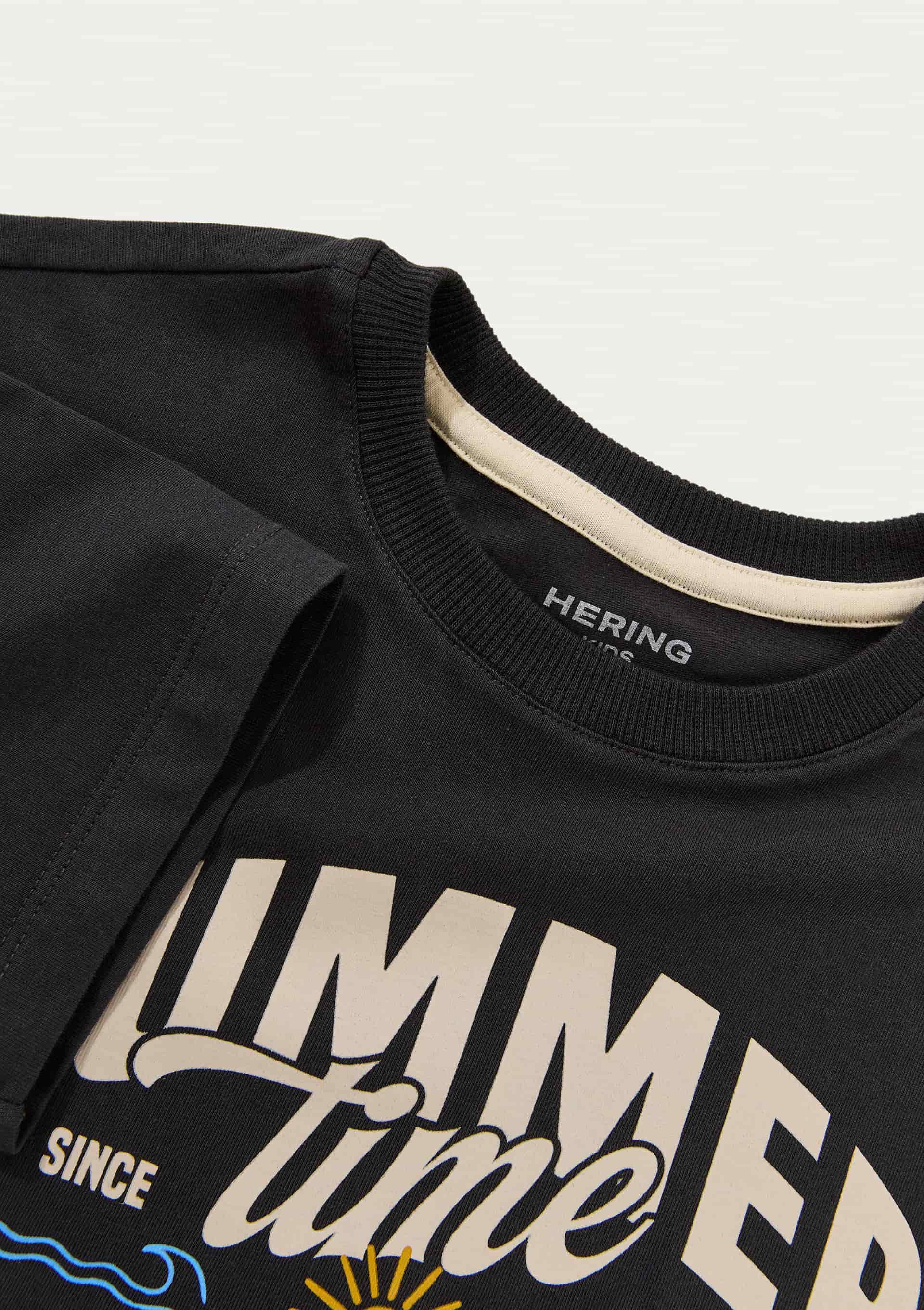 Conjunto Infantil Menino Curto Estampado - Preto — foto 8