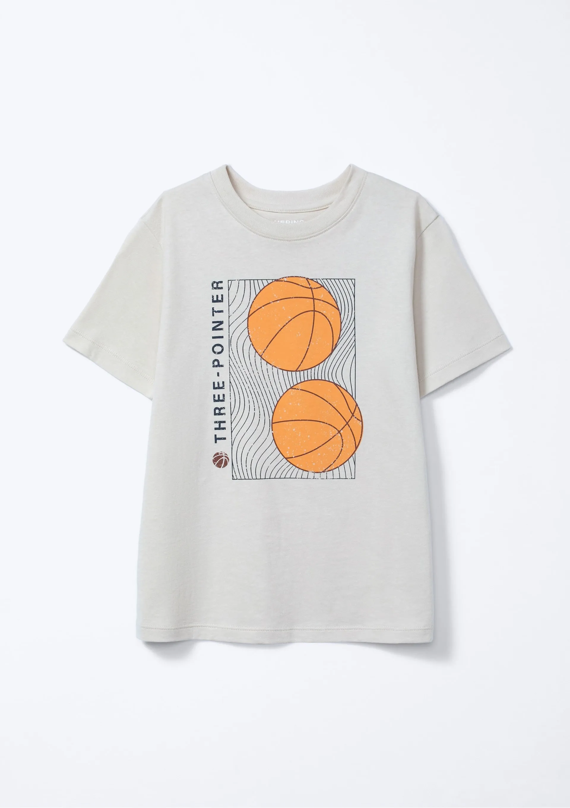 Camiseta Infantil Menino Manga Curta Com Estampa - Off white — foto 8