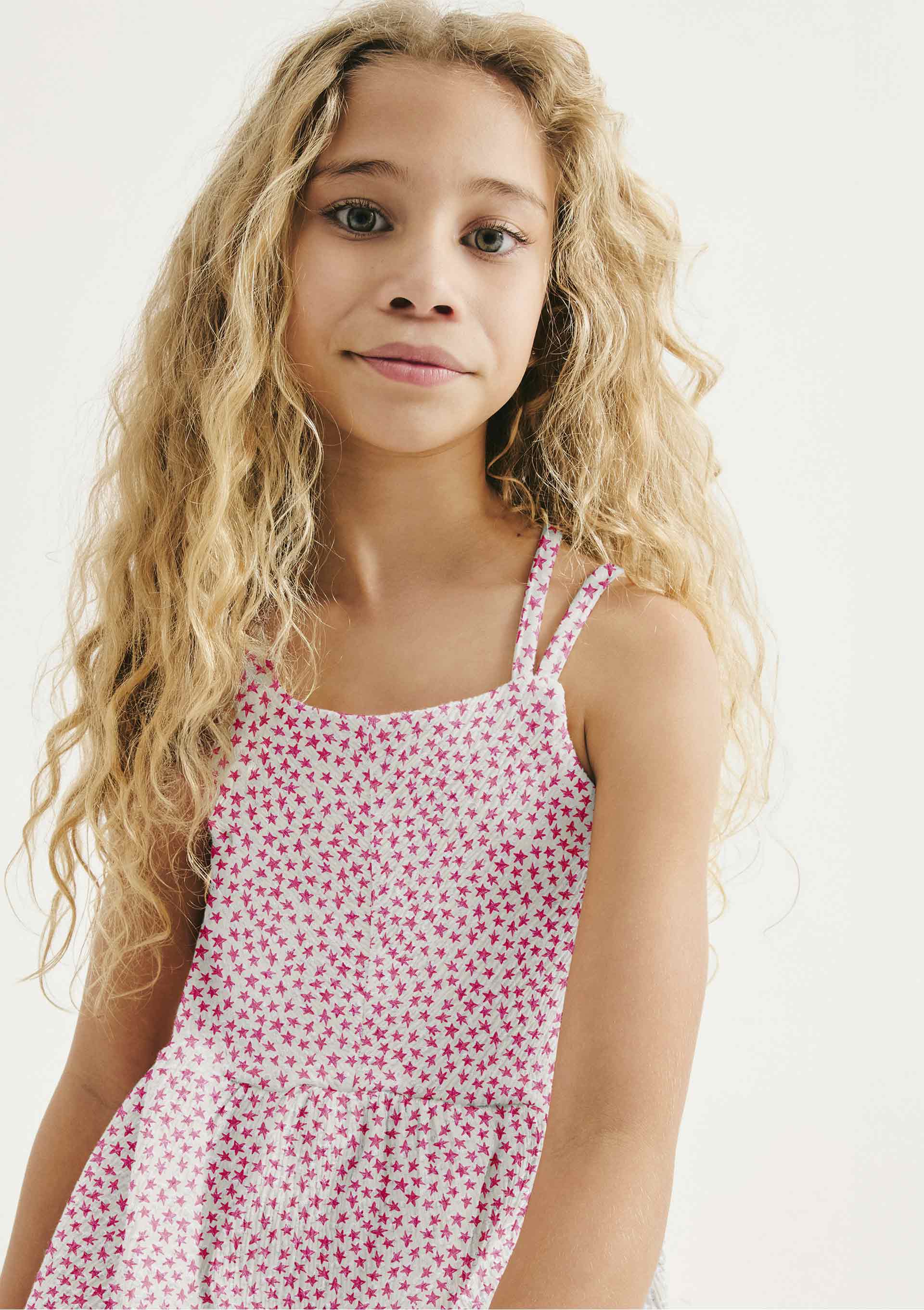 Vestido Infantil Curto Estampado - Rosa — foto 2