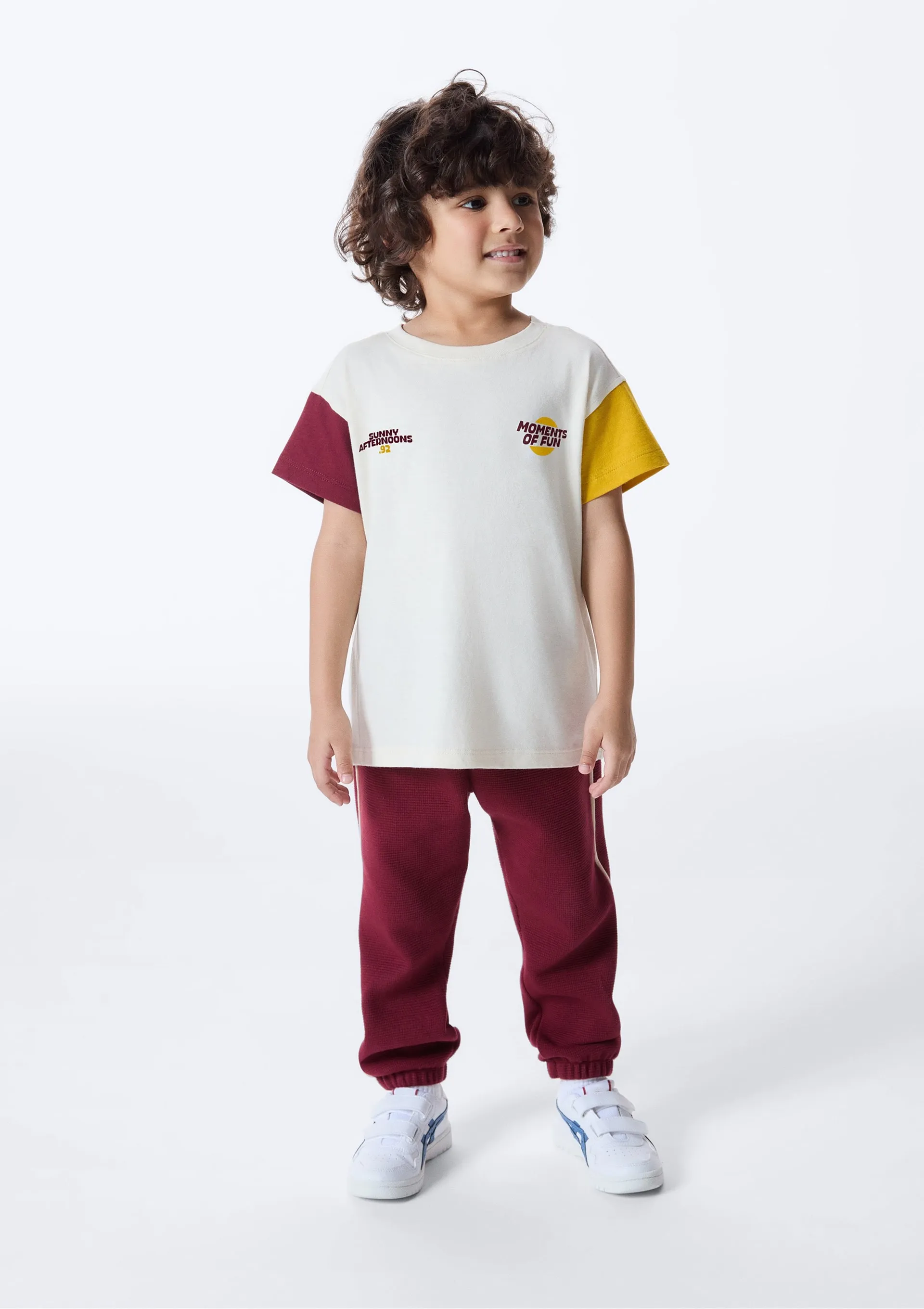 Camiseta Infantil Menino Toddler Oversized - Off white — foto 3