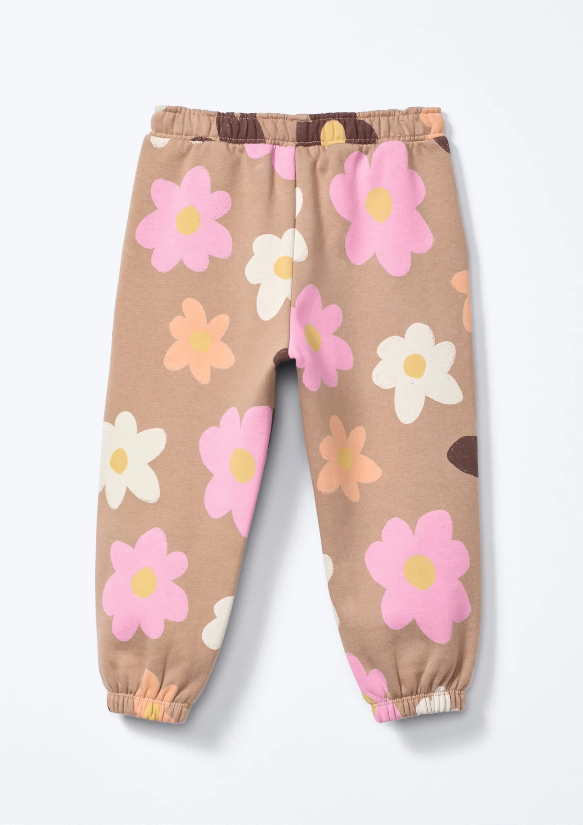 Calça Infantil Menina Toddler Jogger Estampada - Bege — foto 4