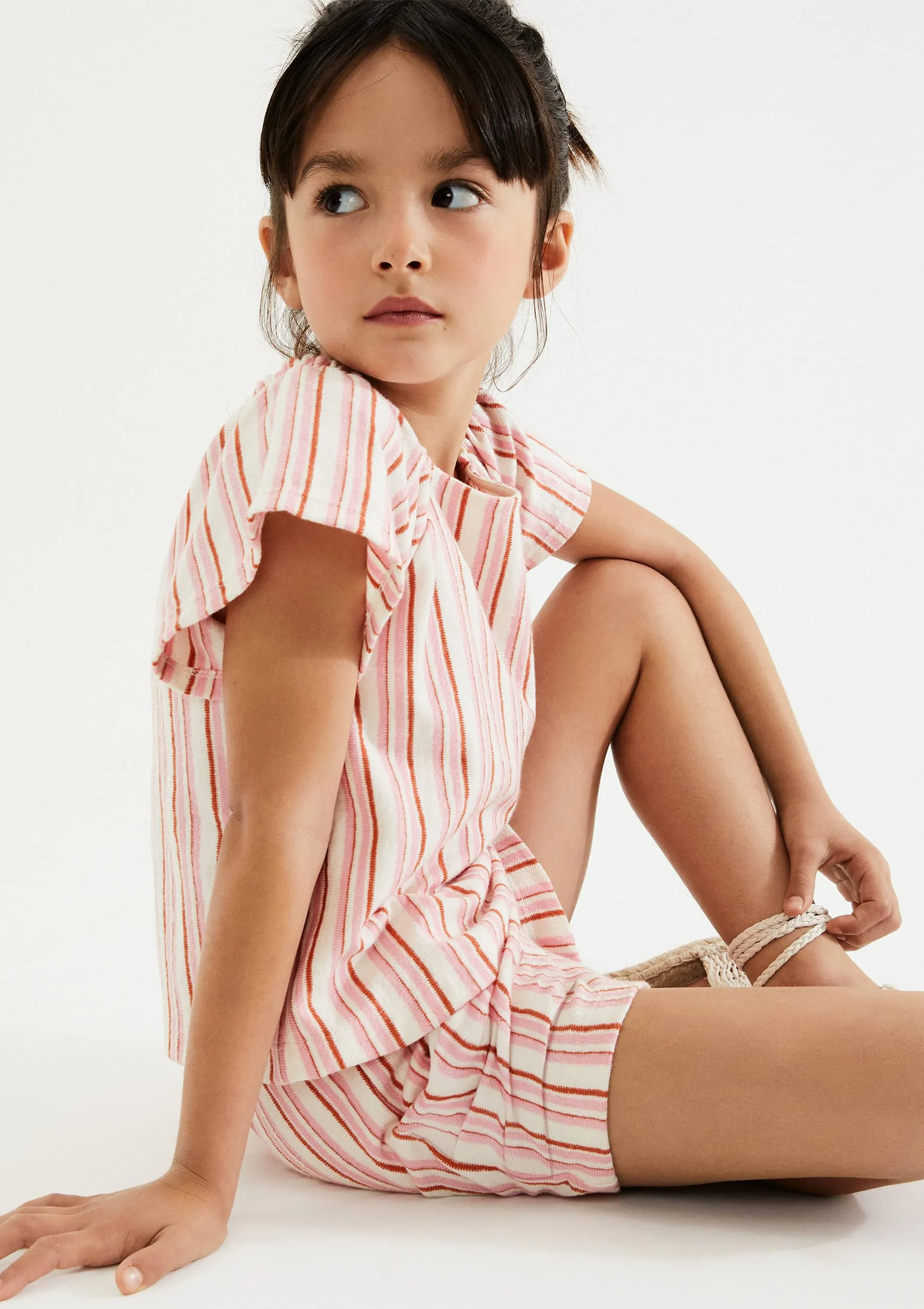 Blusa Infantil Menina Fio Tinto Texturizada - Vermelho — foto 4