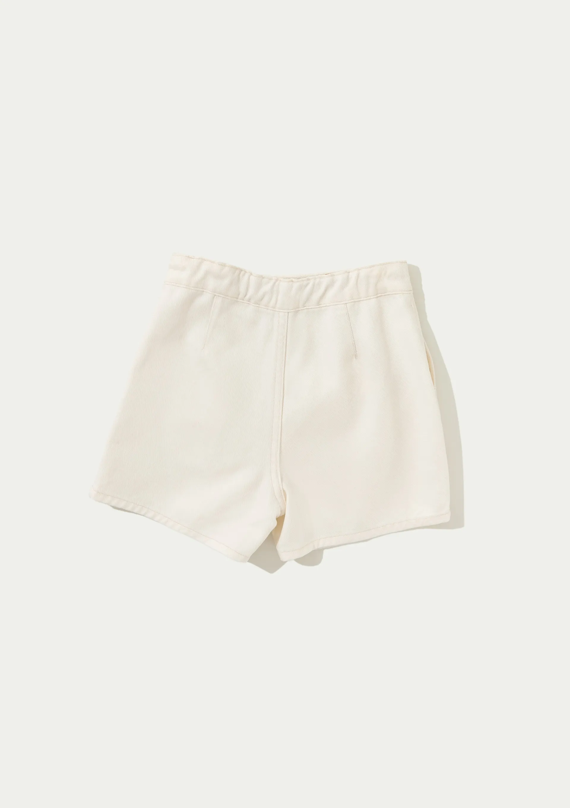 Shorts Saia Infantil Em Sarja - Natural — foto 4