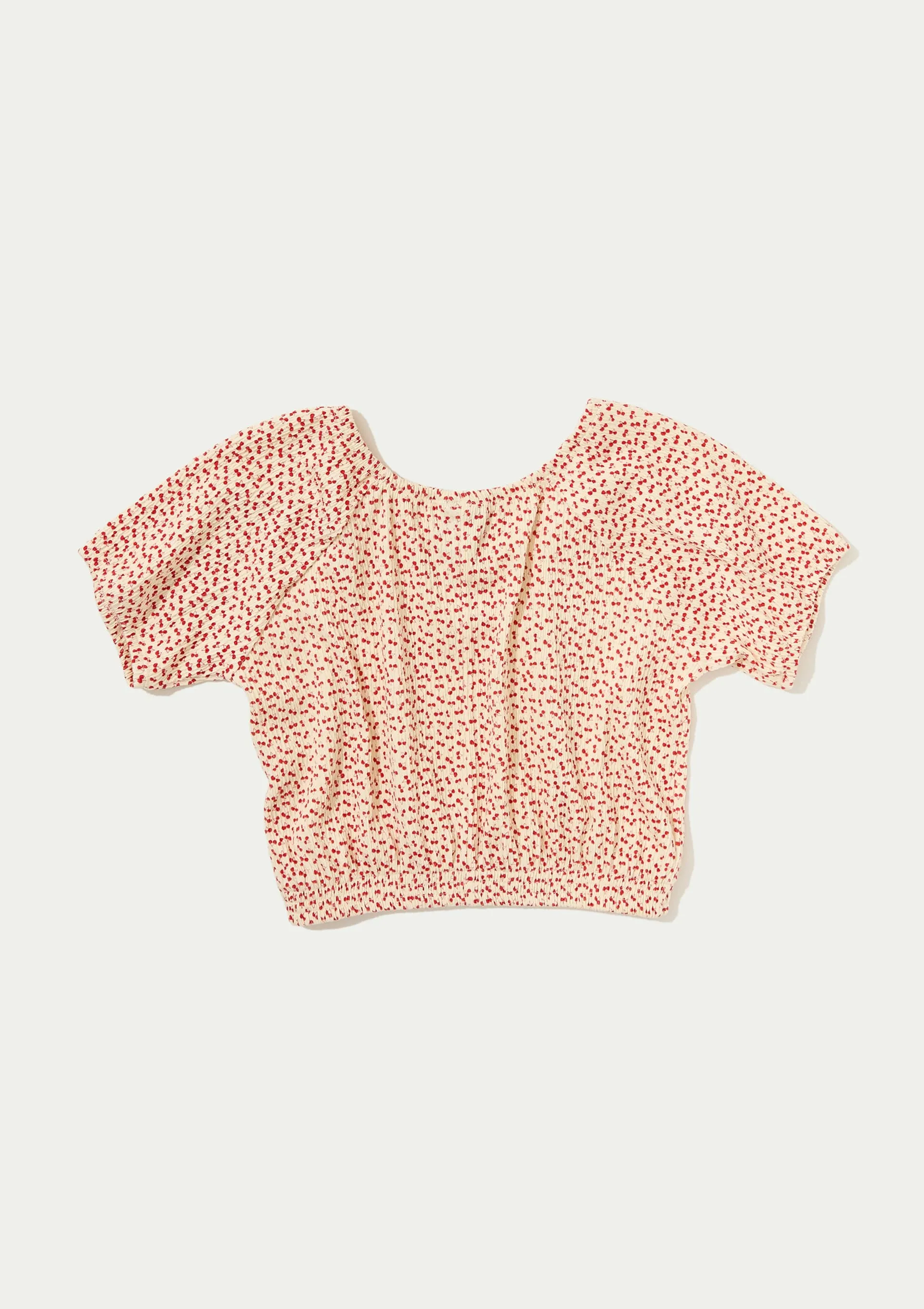 Blusa Infantil Menina Estampada - Vermelho — foto 5