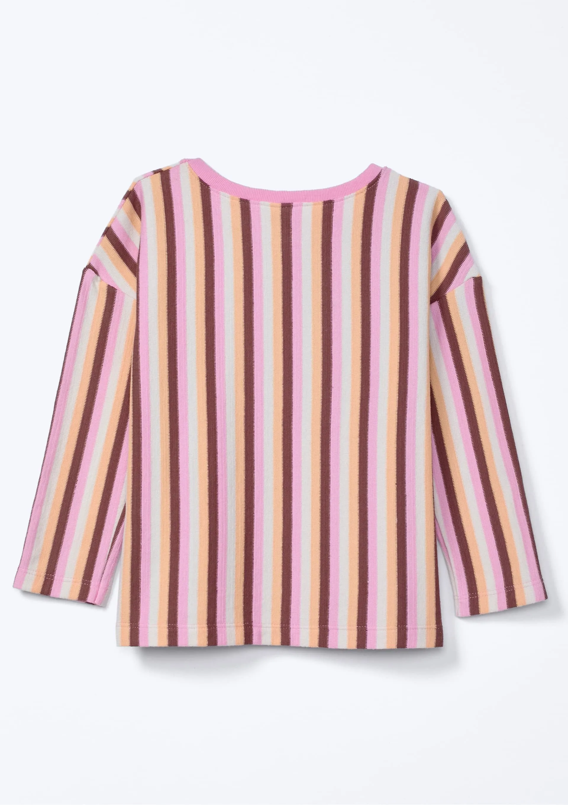 Blusa Infantil Menina Fio Tinto Oversized - Laranja — foto 4