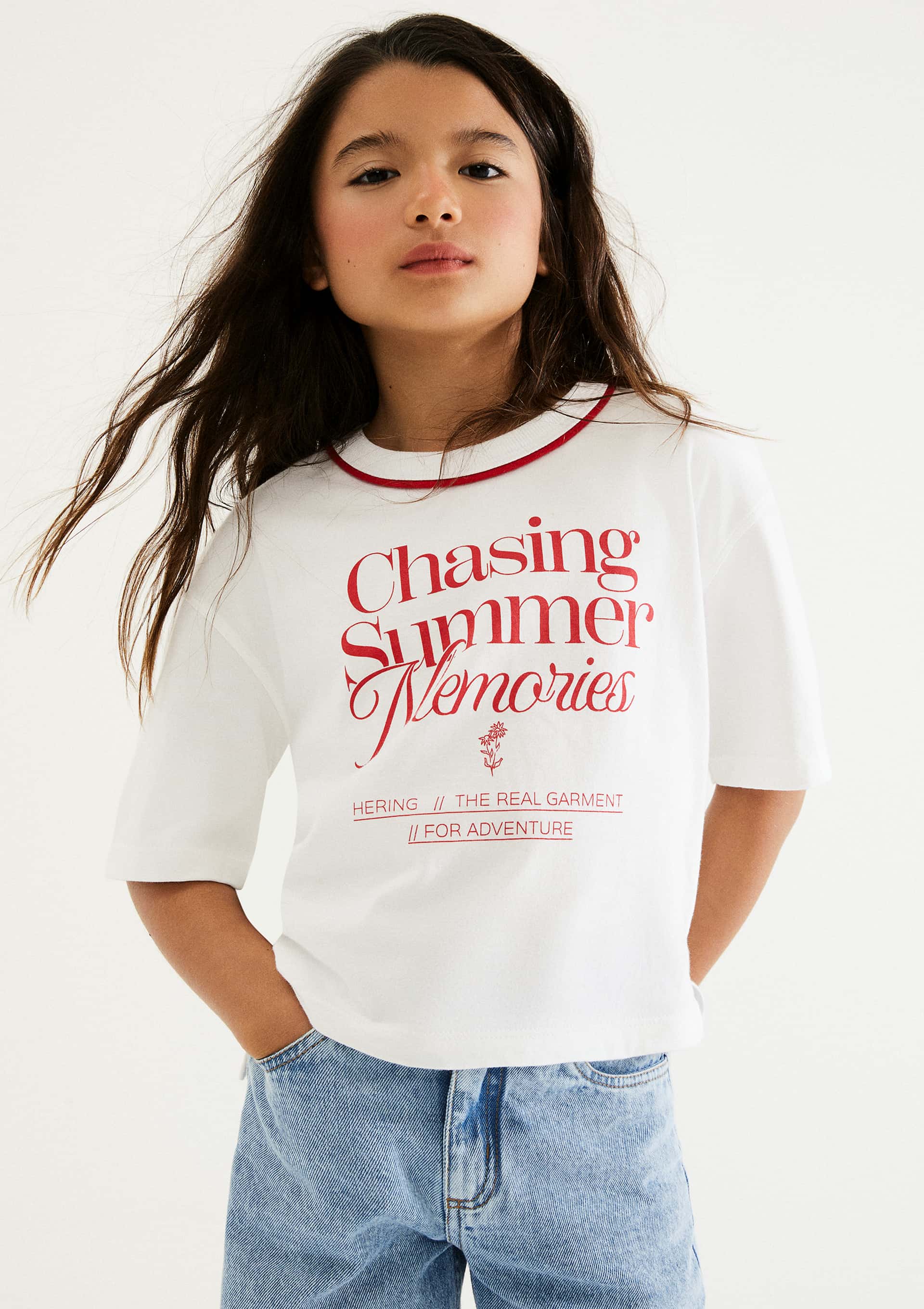 Blusa Infantil Menina Oversized Super Cotton - Branco