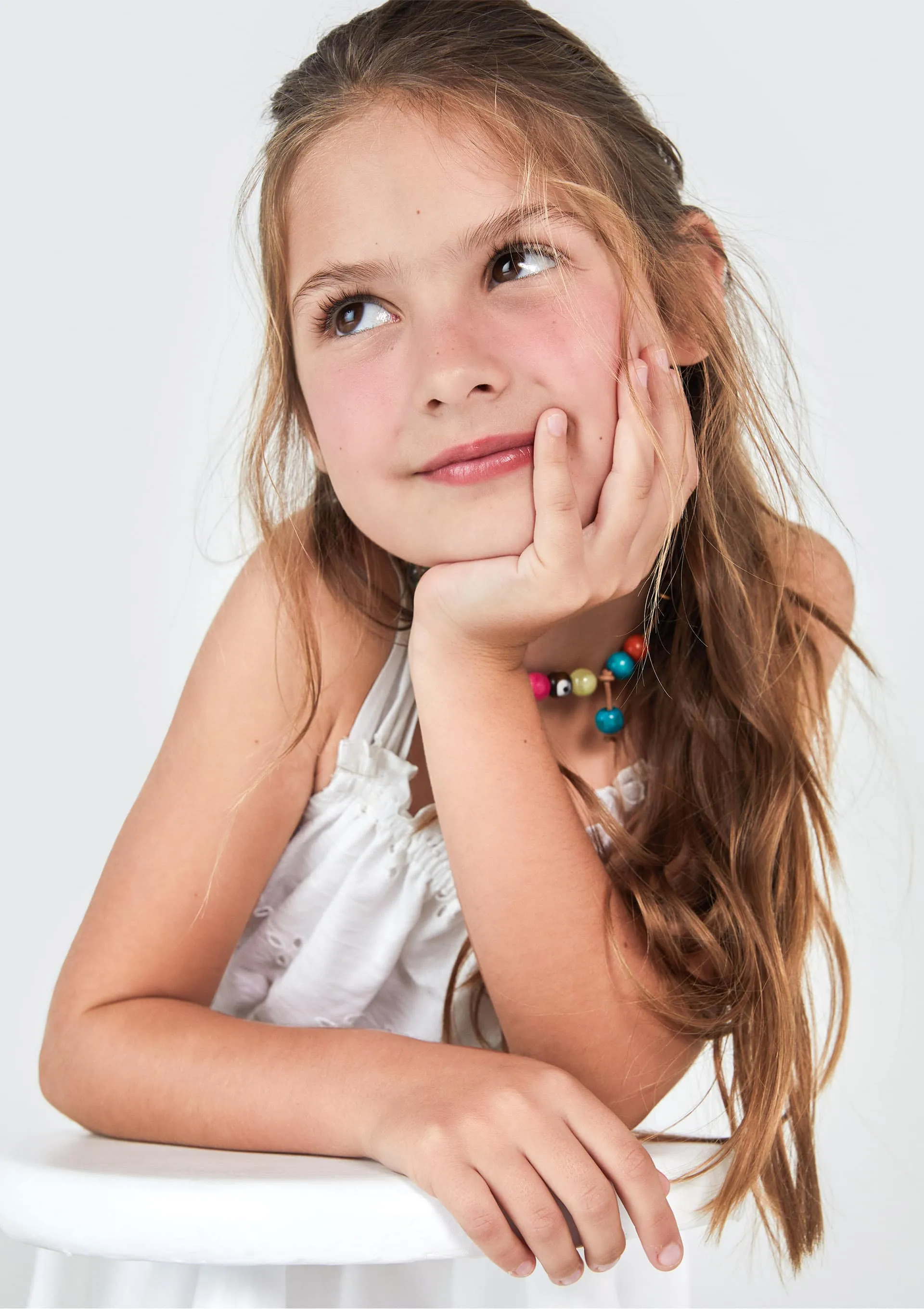 Vestido Curto Infantil - Branco — foto 2
