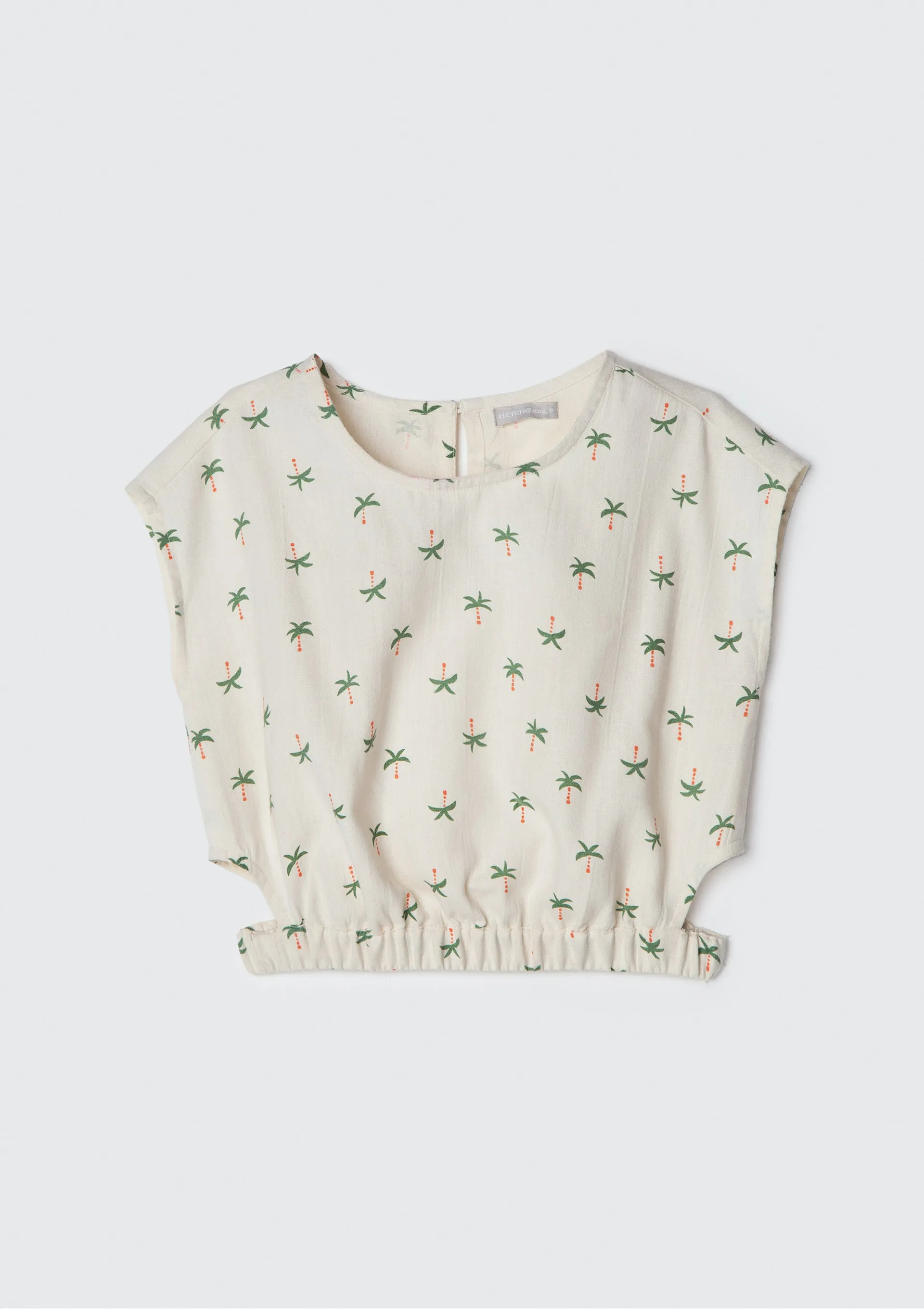 Blusa Infantil Menina Com Estampa - Bege — foto 4