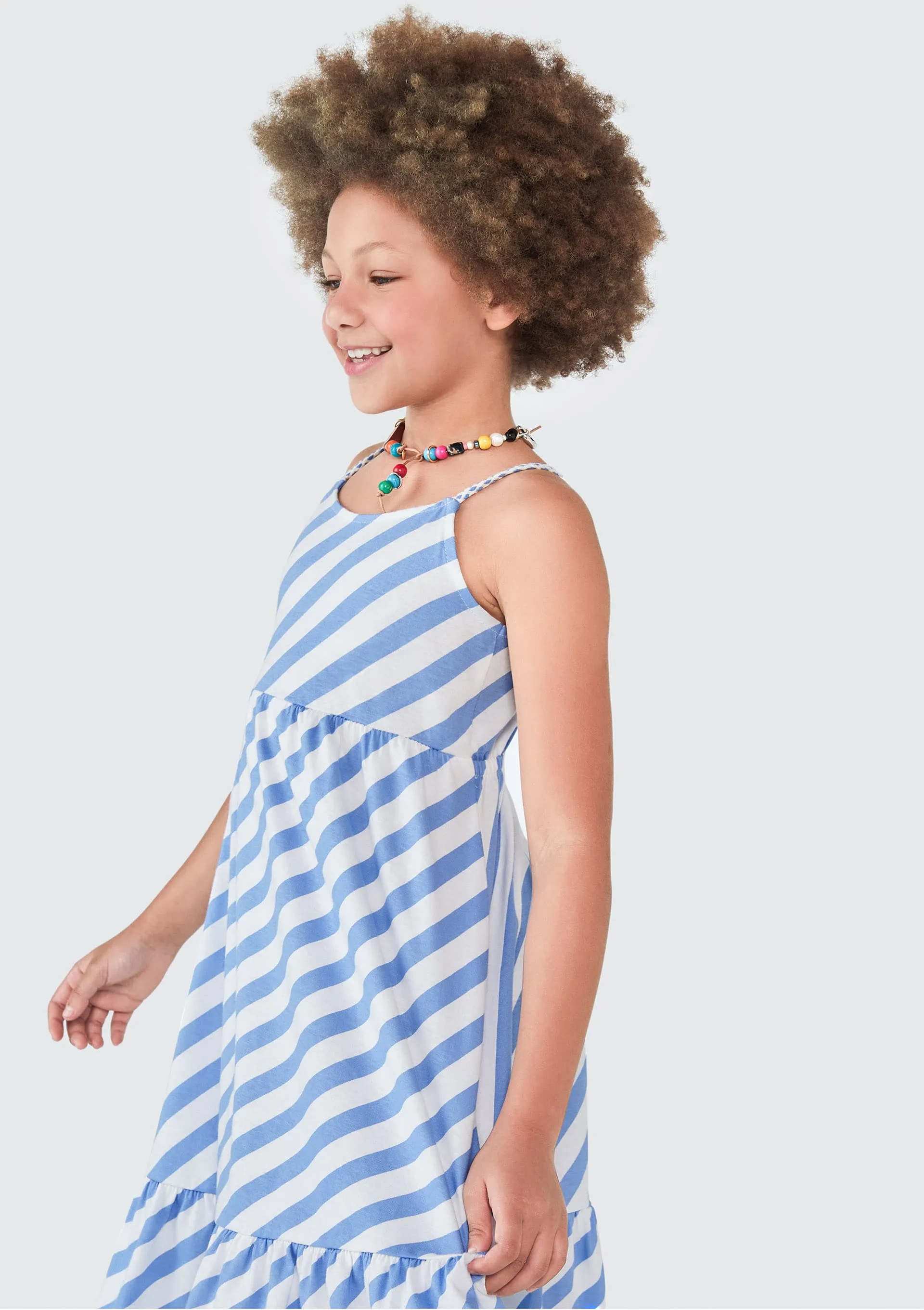 Vestido Curto Infantil - Azul — foto 3
