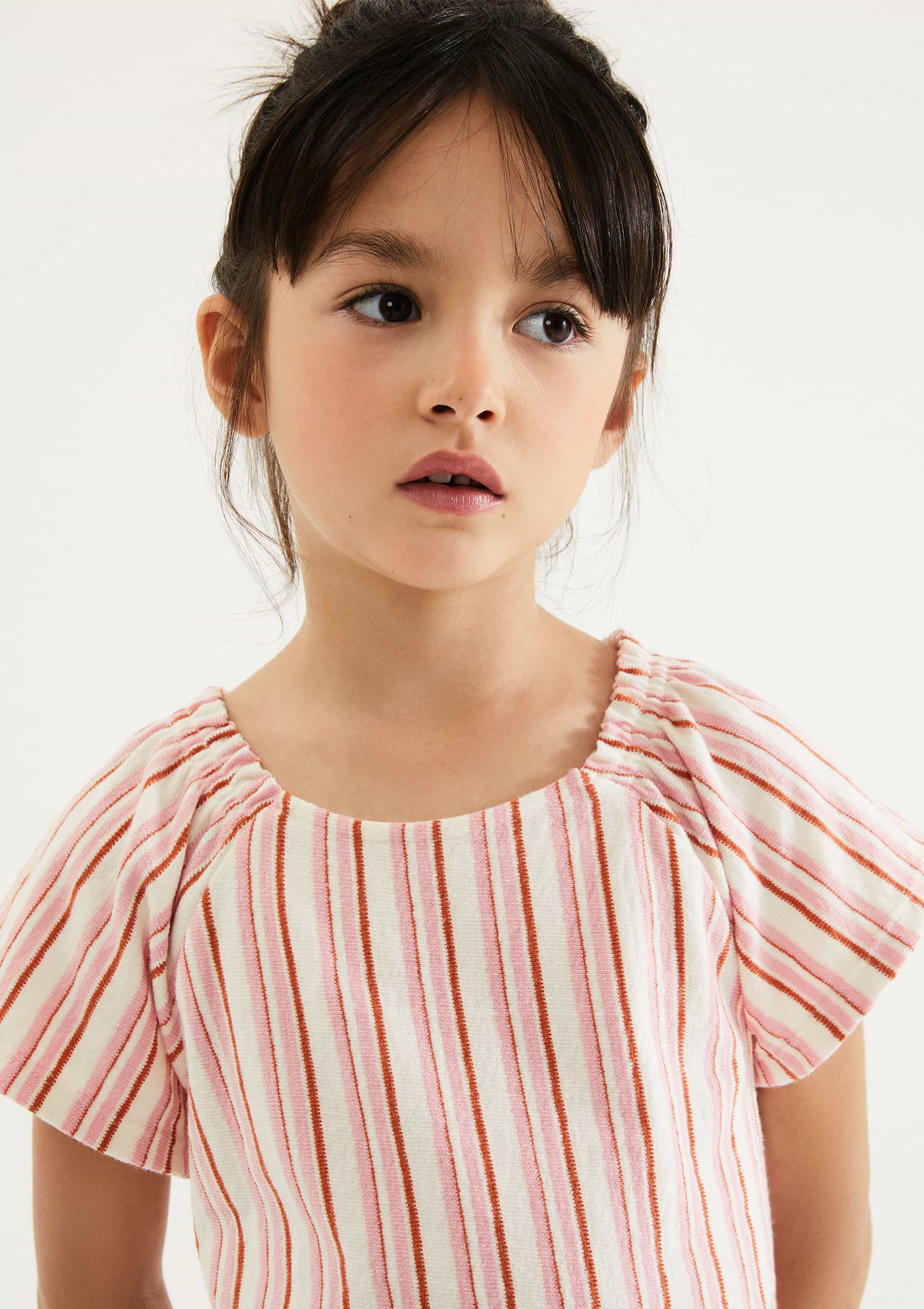 Blusa Infantil Menina Fio Tinto Texturizada - Vermelho