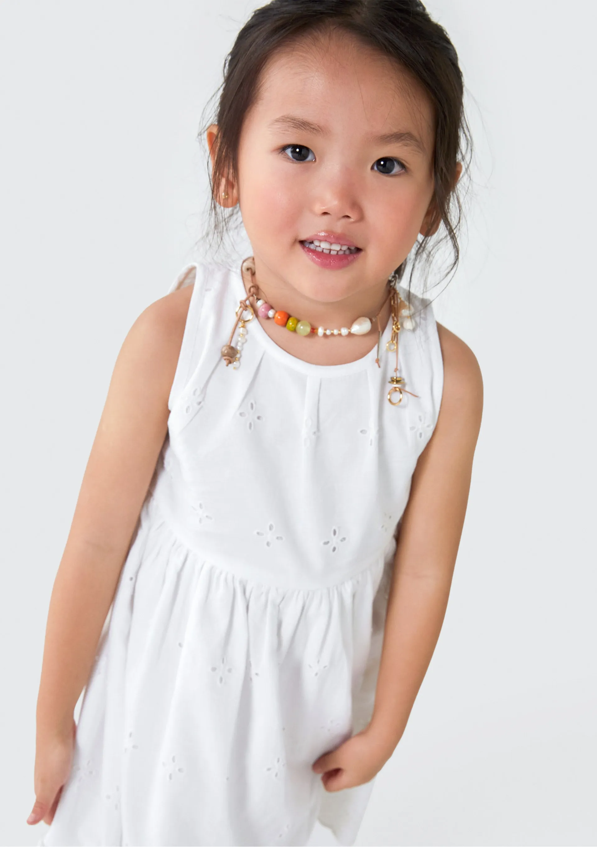 Vestido Infantil Toddler - Branco — foto 3