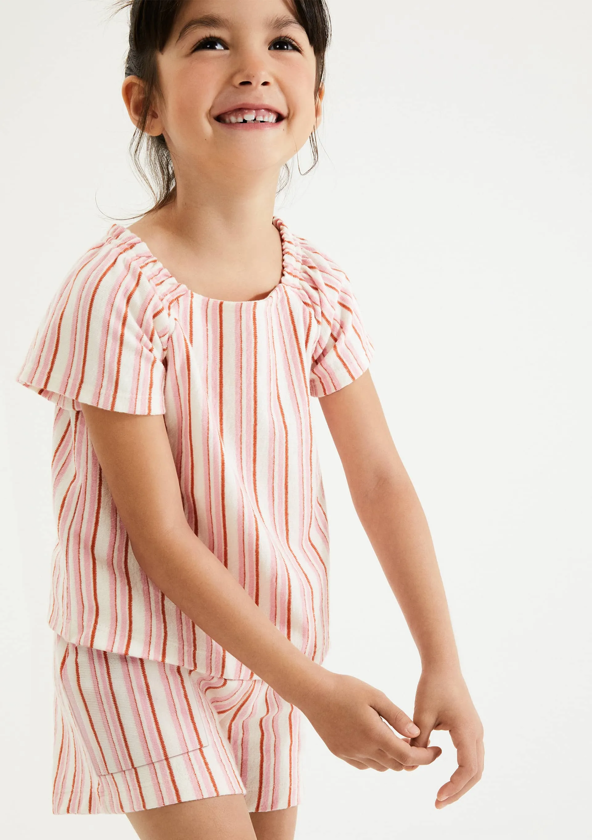 Blusa Infantil Menina Fio Tinto Texturizada - Vermelho — foto 3