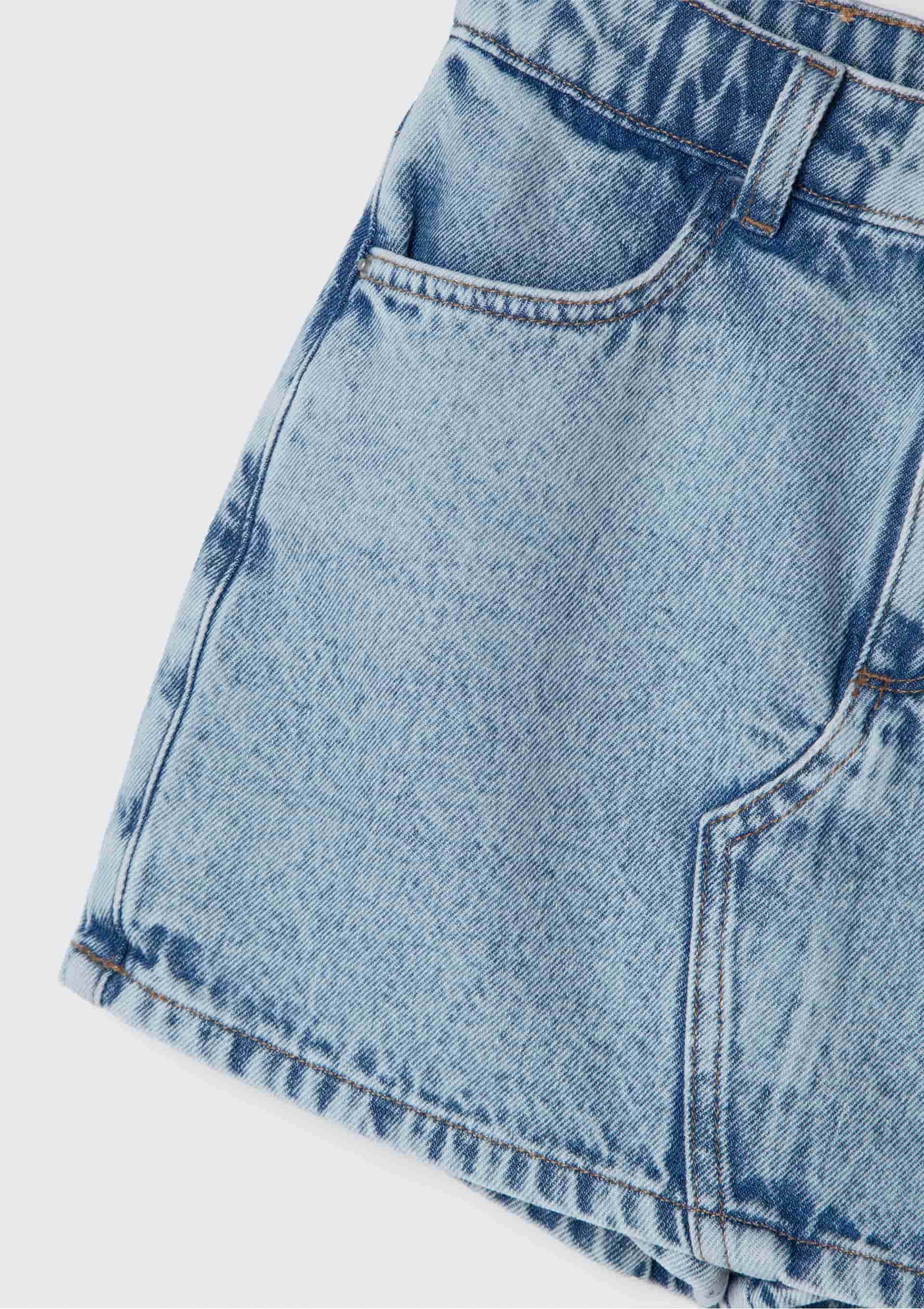 Shorts Saia Jeans Infantil Menina - Azul — foto 2