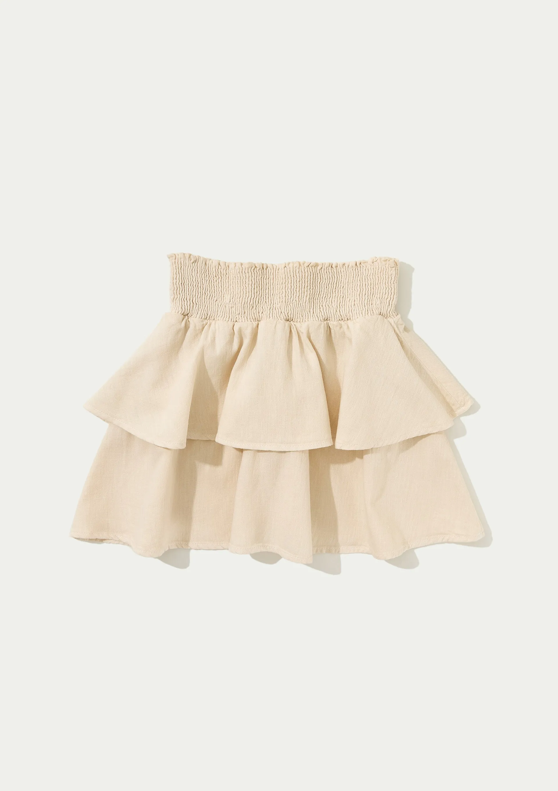 Saia Infantil Com Babados - Creme — foto 6