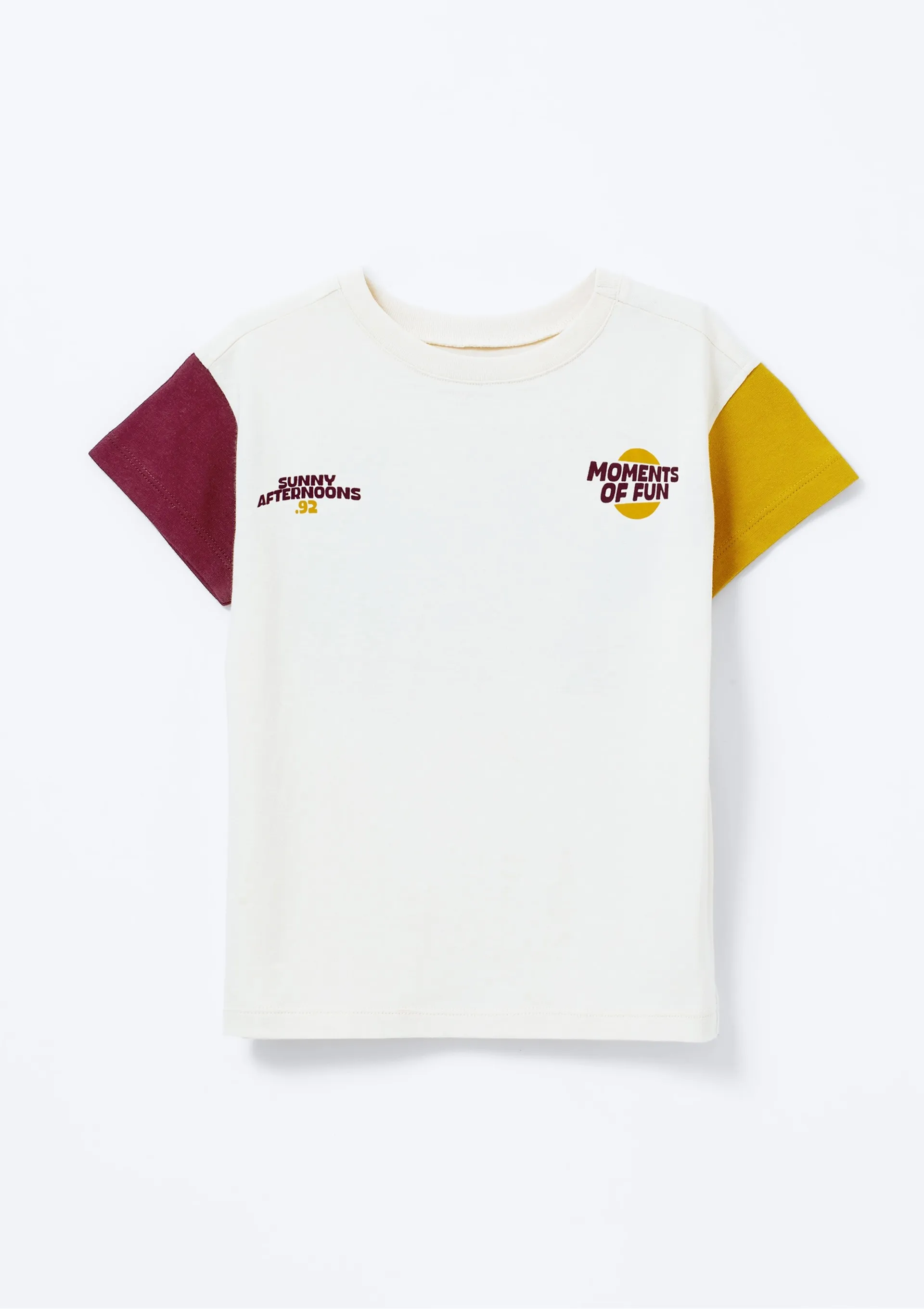 Camiseta Infantil Menino Toddler Oversized - Off white — foto 2