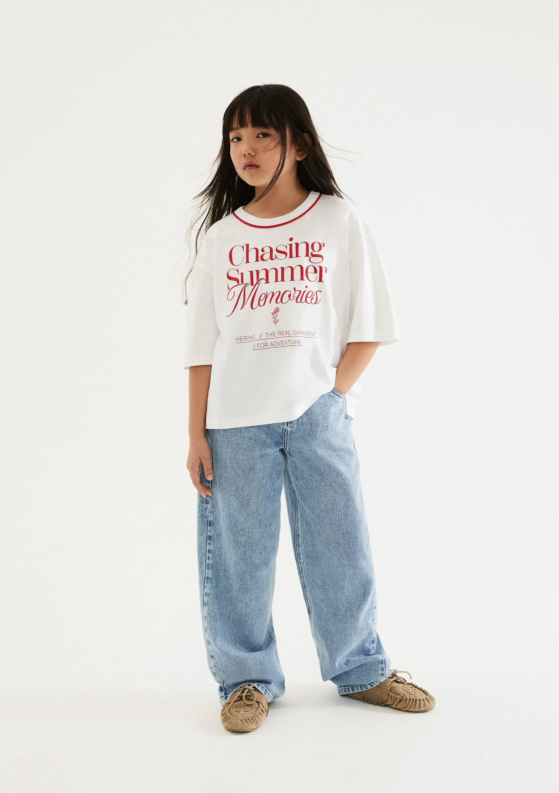 Blusa Infantil Menina Oversized Super Cotton - Branco — foto 8