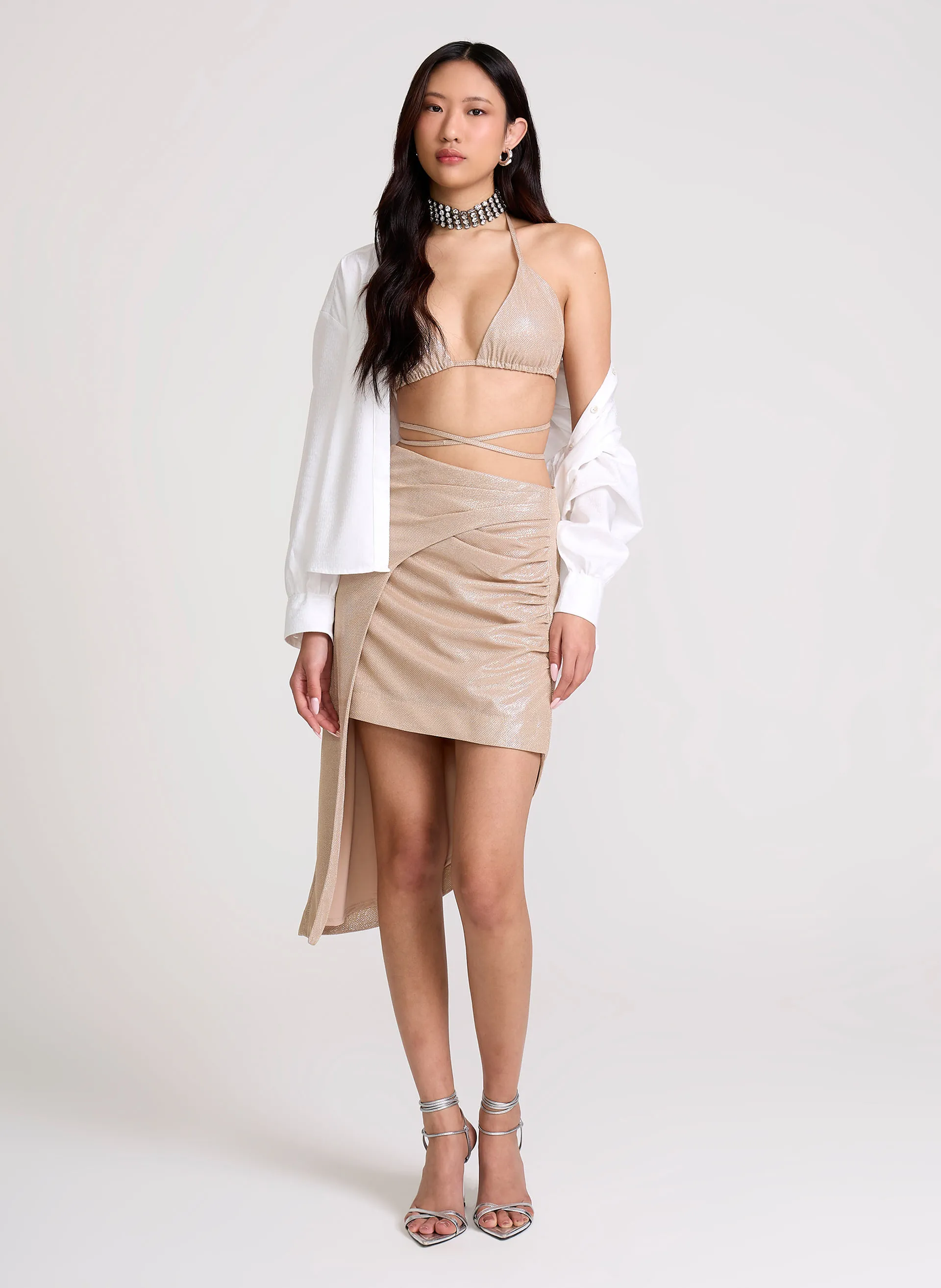 Saia Envelope Gold John John Feminina