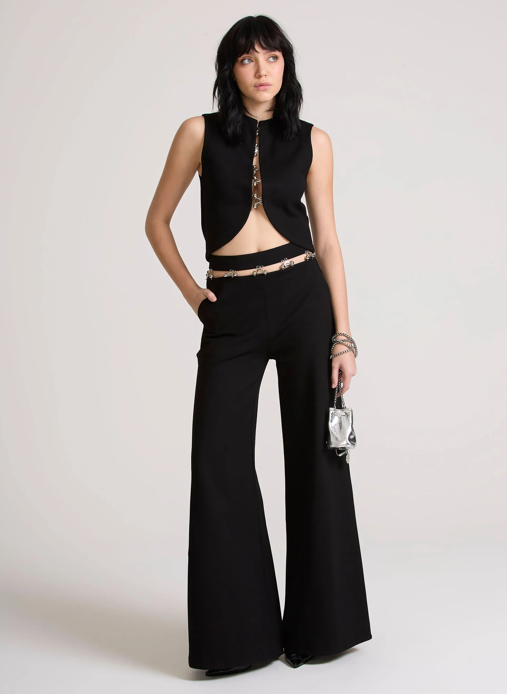 Calça Flare Heavy John John Feminina