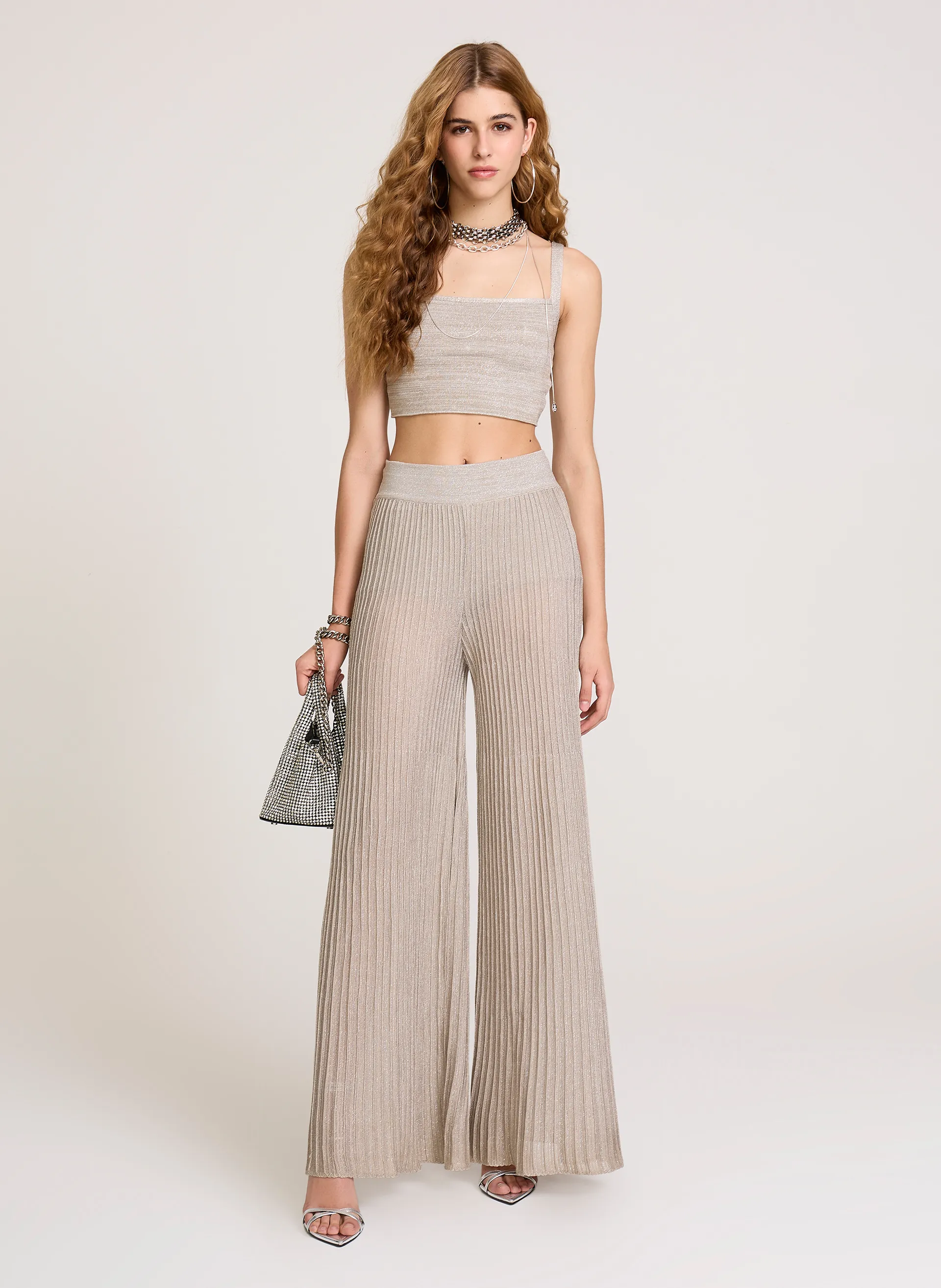 Calça Flare Lia White John John Feminina