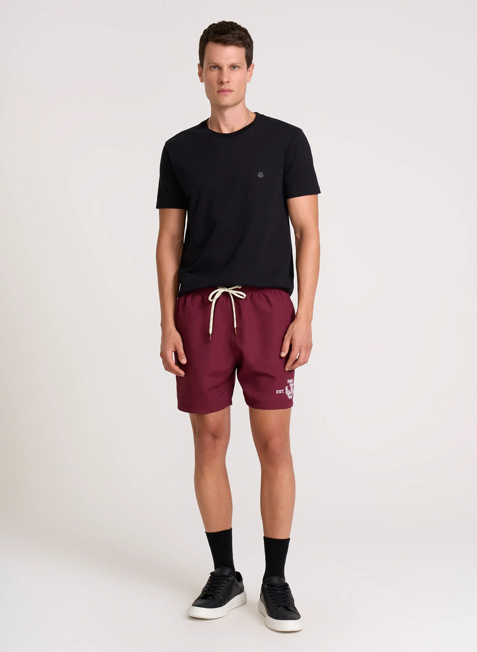 Shorts Regular Fit Offcoast Wine John John Masculino