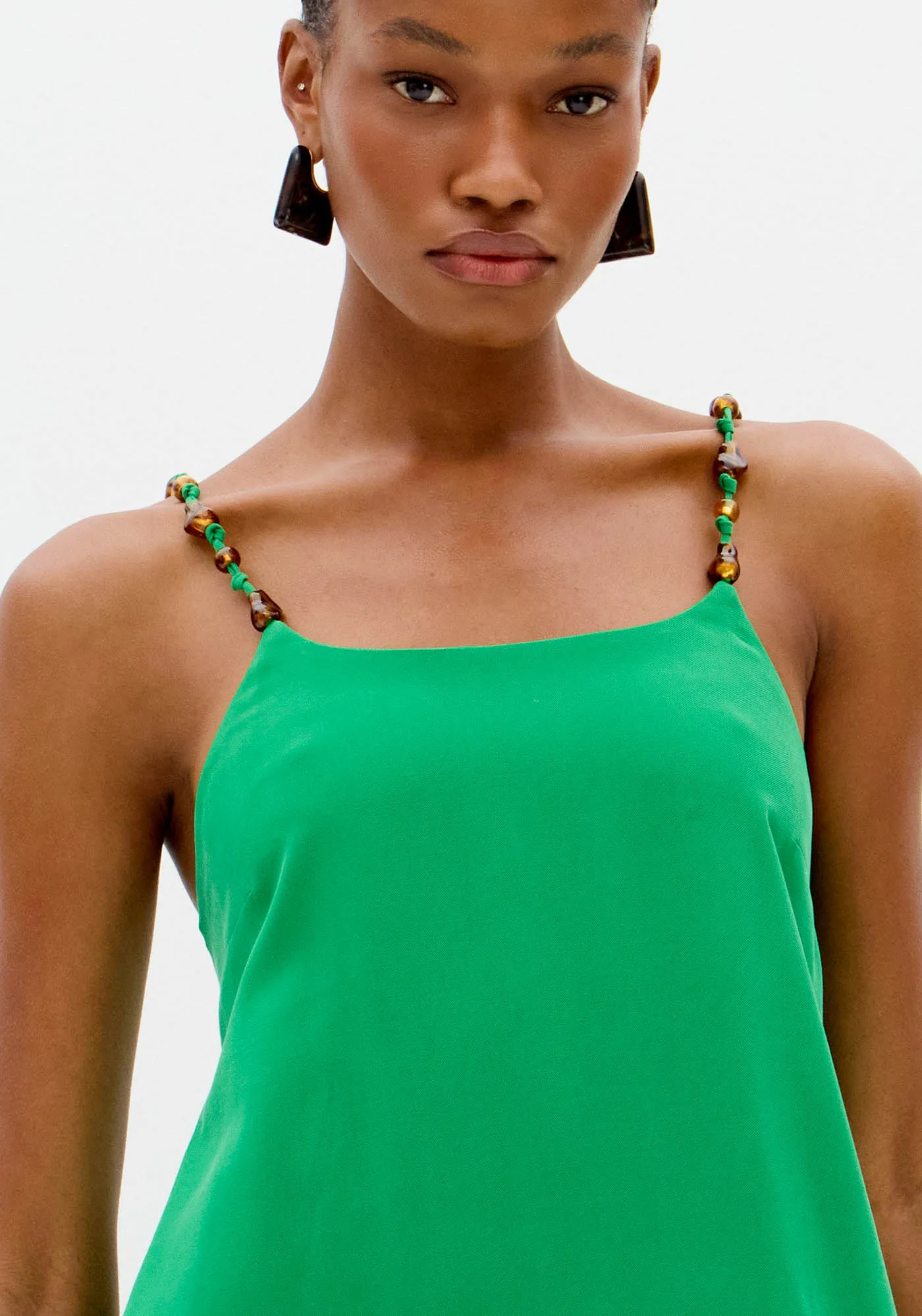Vestido Super Midi Evasê De Alças — foto 3