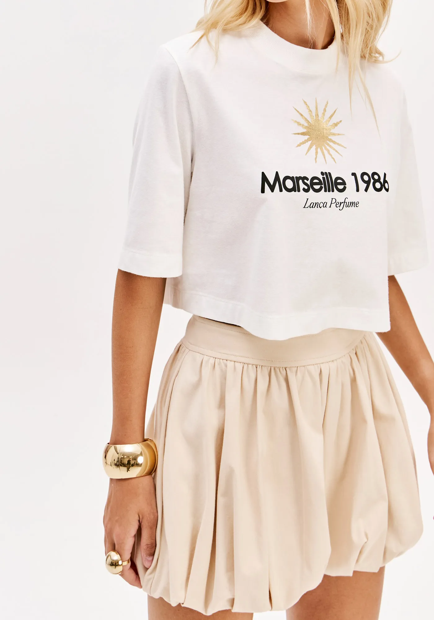 T-shirt Curta Oversized Com Estampa — foto 2