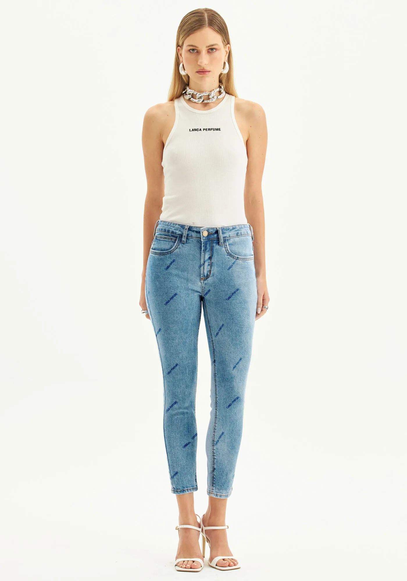 Calça Jeans Diana Ankle Cintura Alta