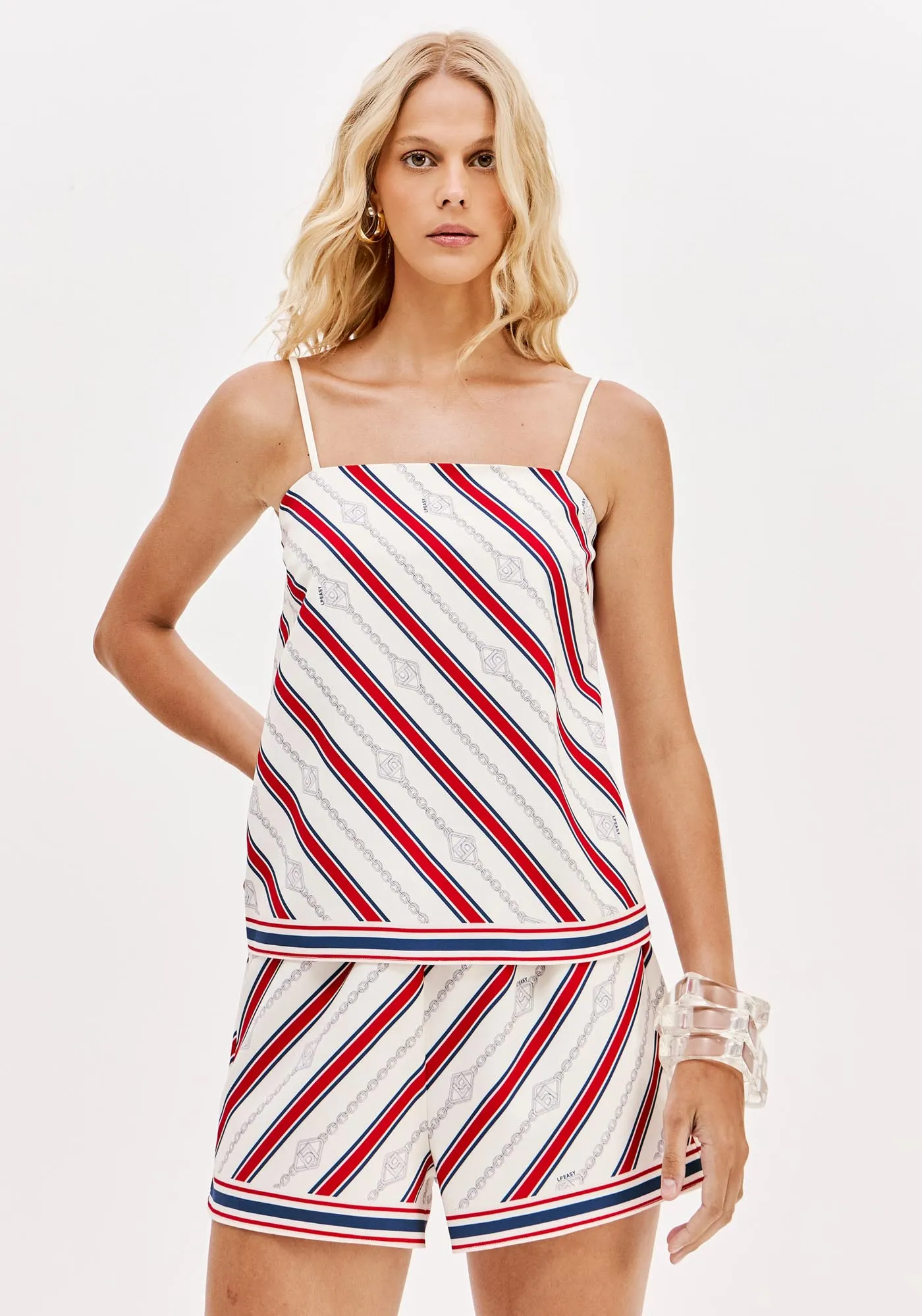 Blusa De Alças Descolada Estampada