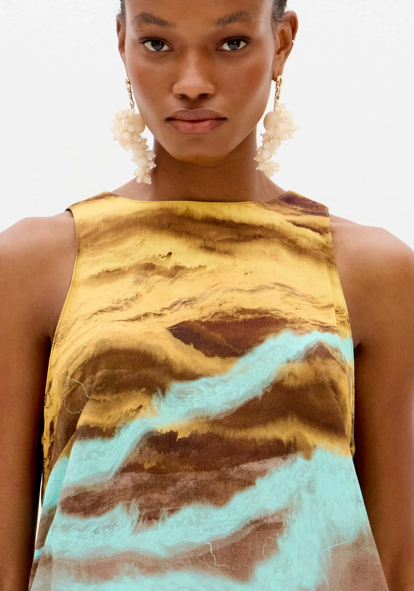 Blusa Sem Mangas Estampada — foto 2