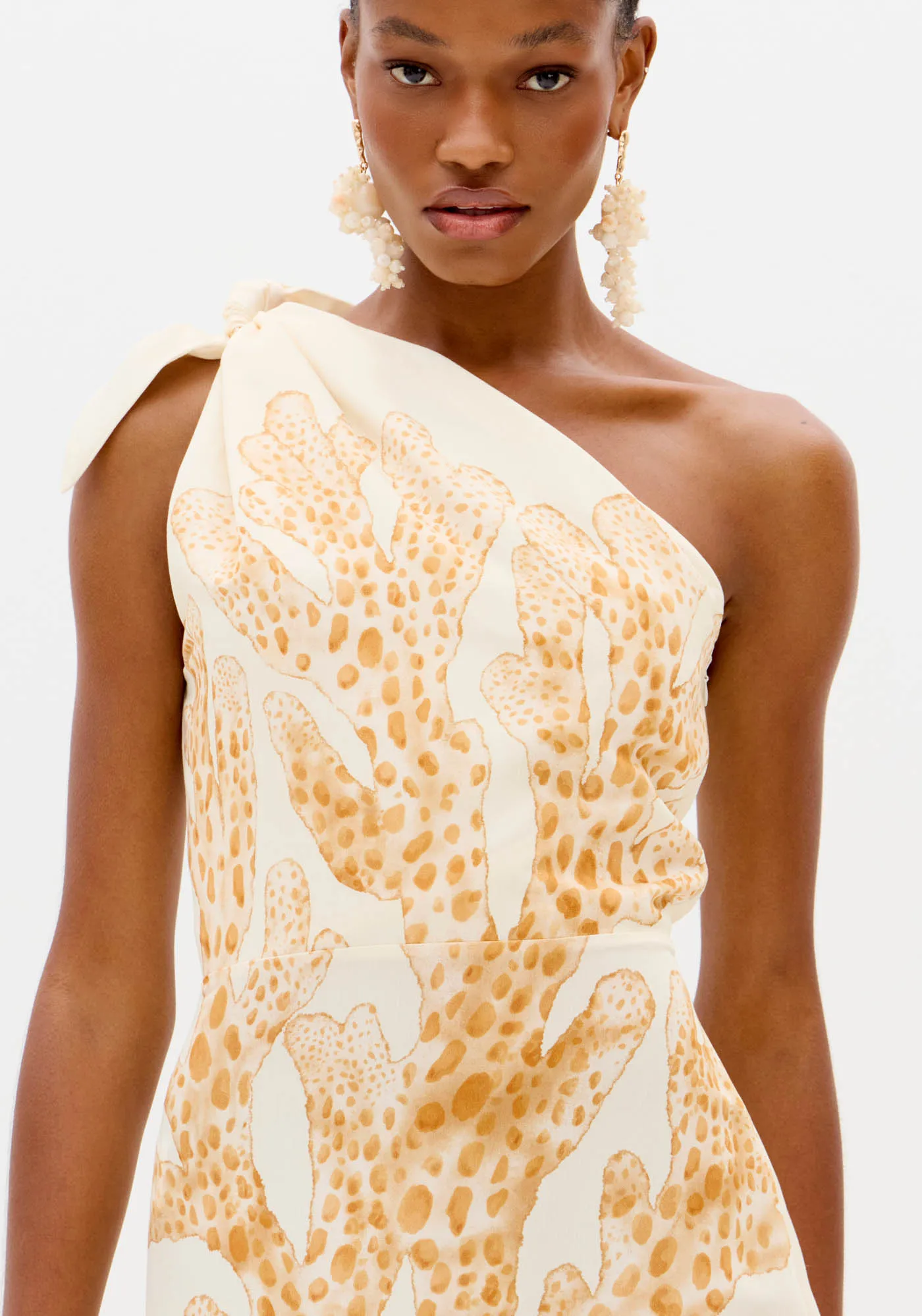 Vestido Ombro Único Com Estampa — foto 2