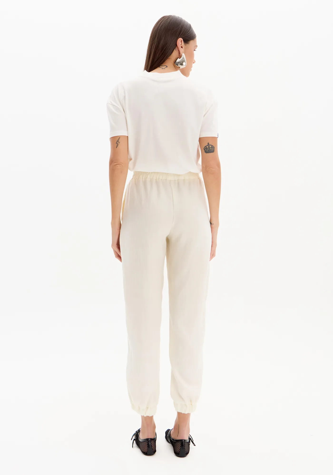 Calça Jogging Cintura Alta Cós Elástico — foto 3