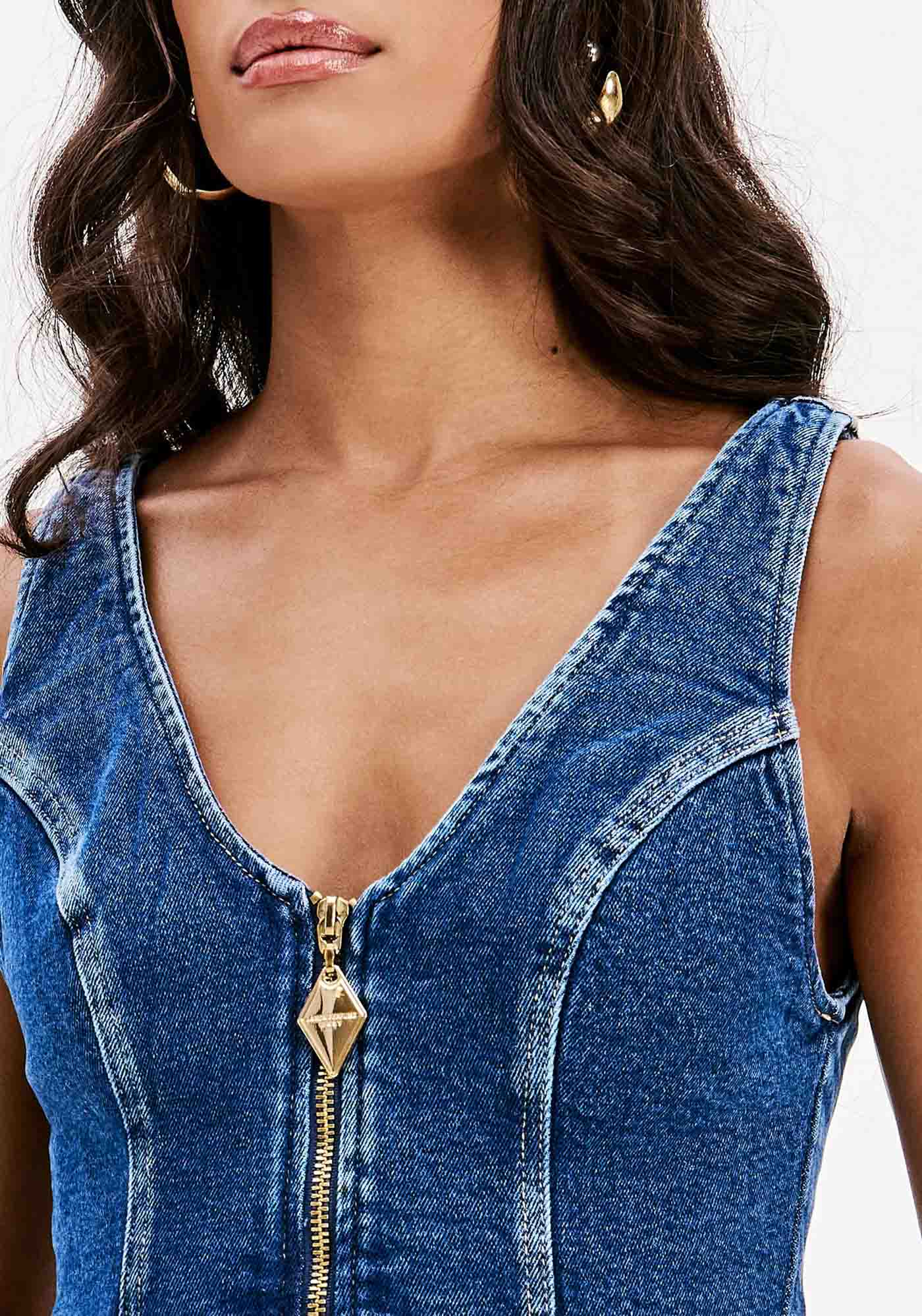 Blusa Sem Mangas Com Zíper — foto 2
