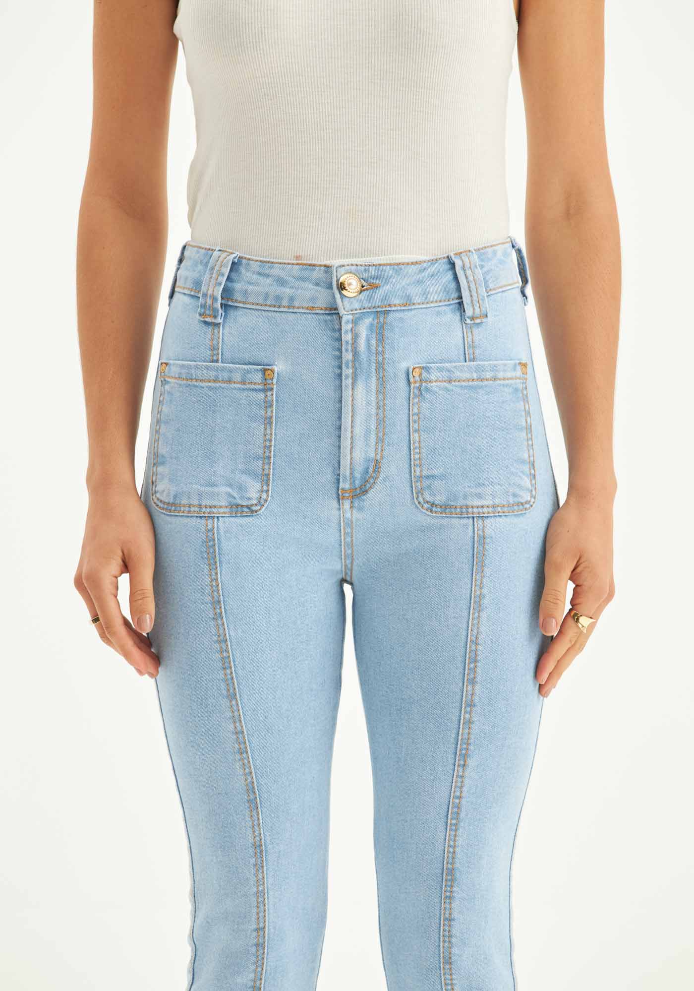 Calça Jeans Héstia Skinny Super High — foto 3