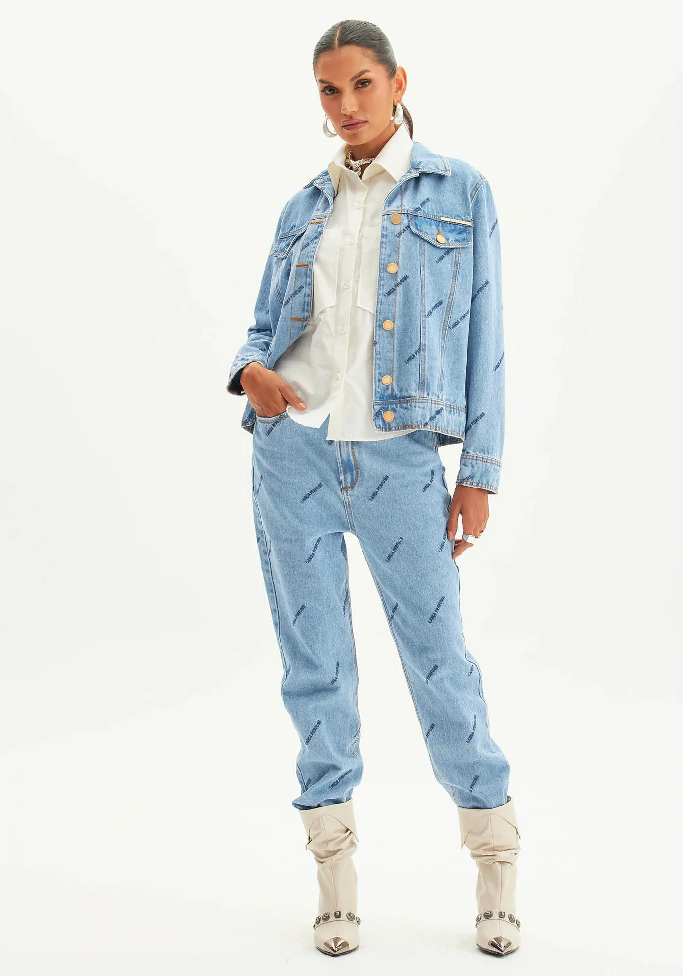 Calça Jeans Mom High