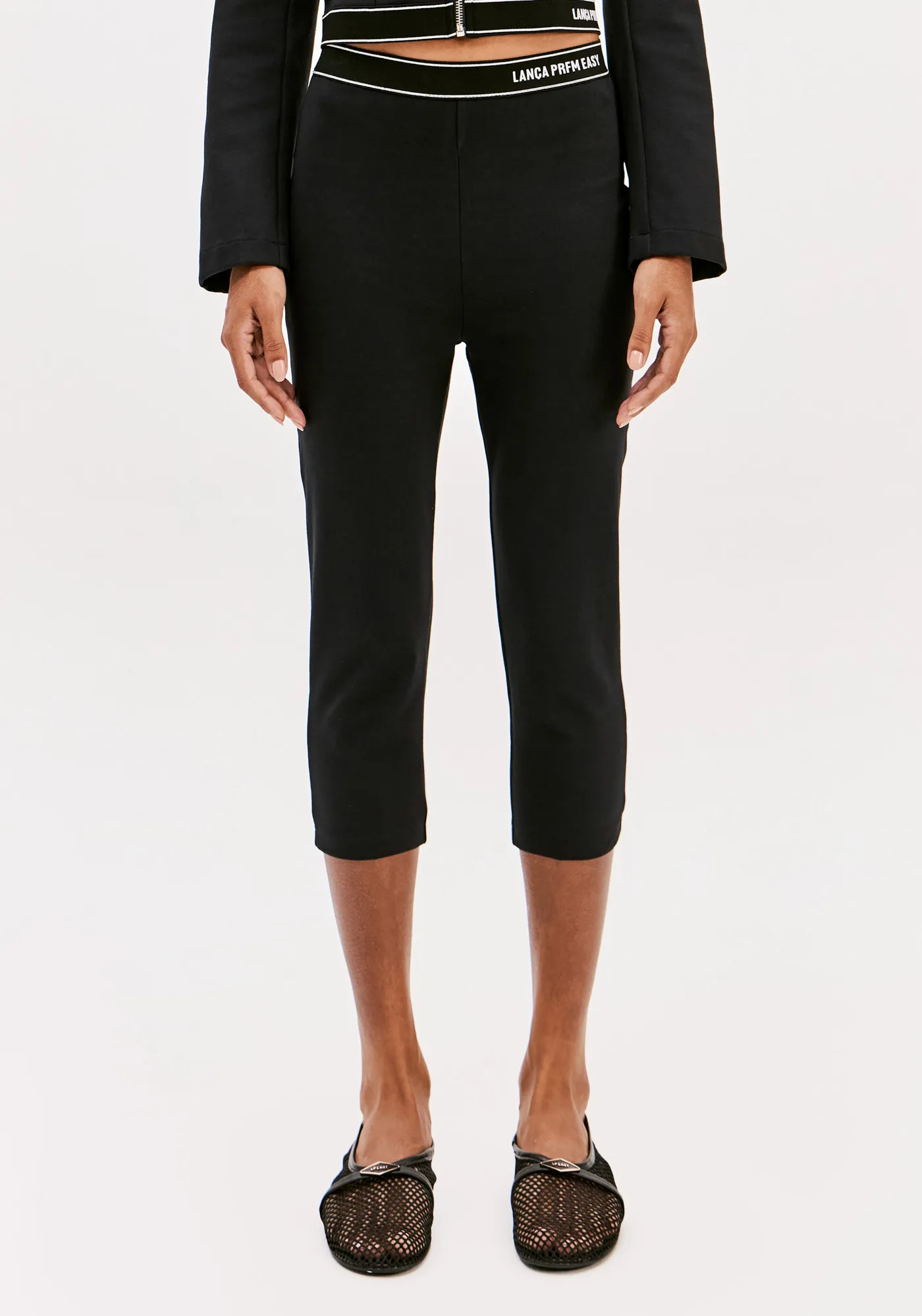 Calça Capri Cintura Alta Com Elástico — foto 2