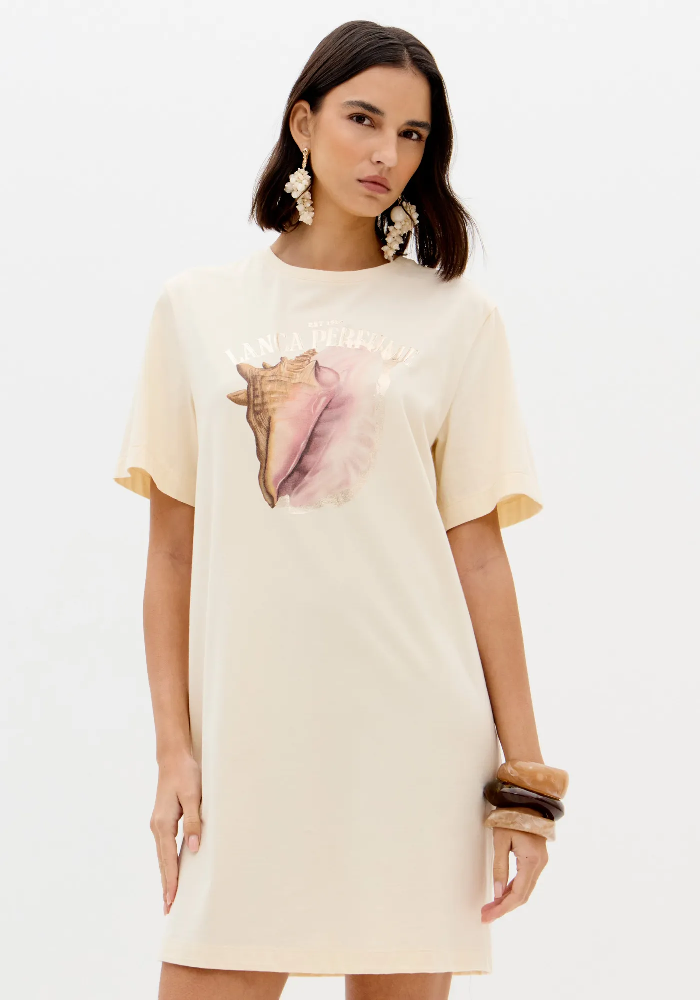 Vestido T-dress Com Estampa Frontal — foto 2