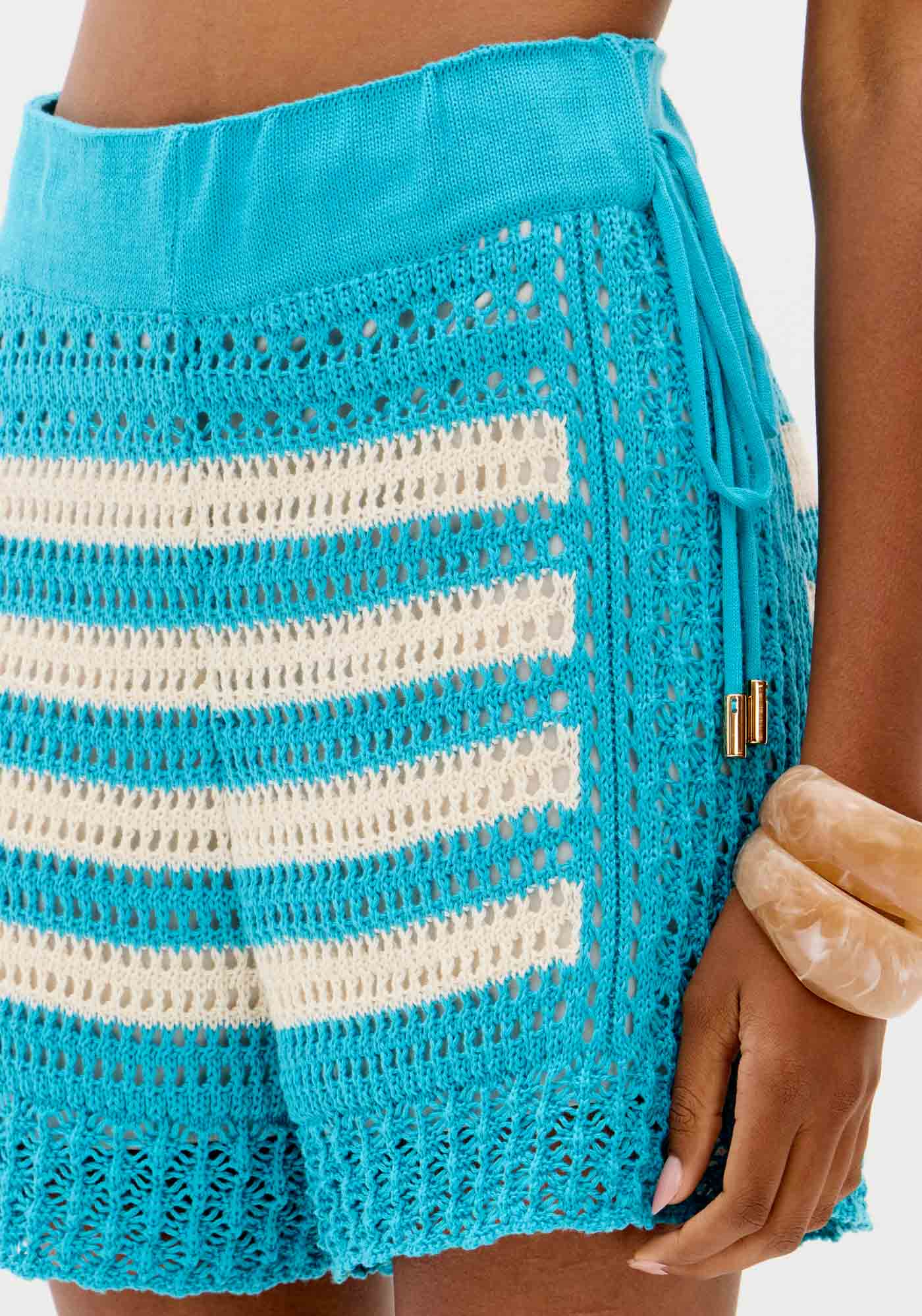 Short De Tricô Com Cintura Alta — foto 2